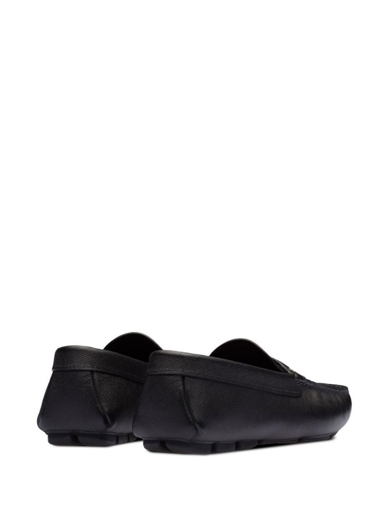 leather slip-on loafers - 3