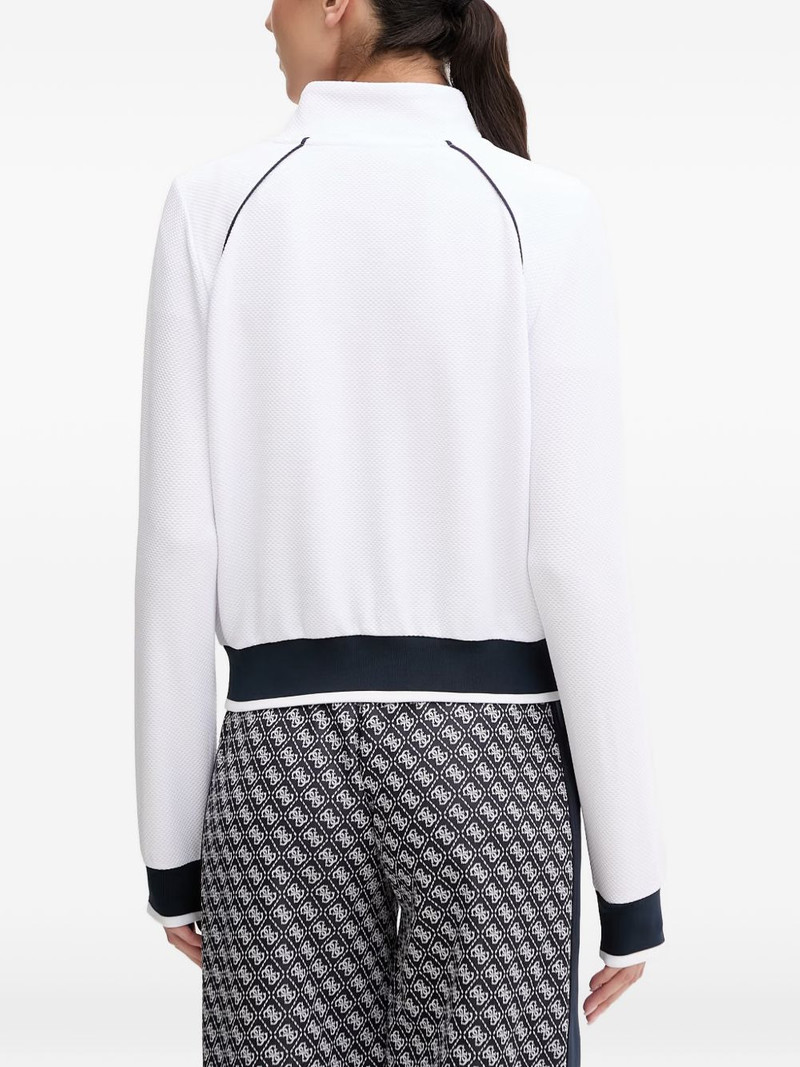 textured-finish full-zip sweatshirt 3