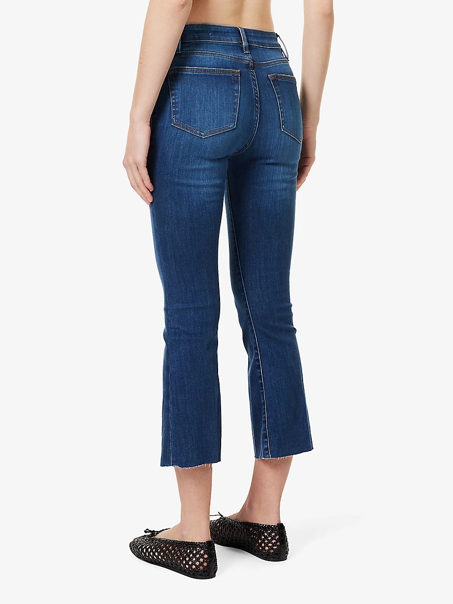 Le Crop Mini Boot slim-leg mid-rise stretch-denim jeans - 4