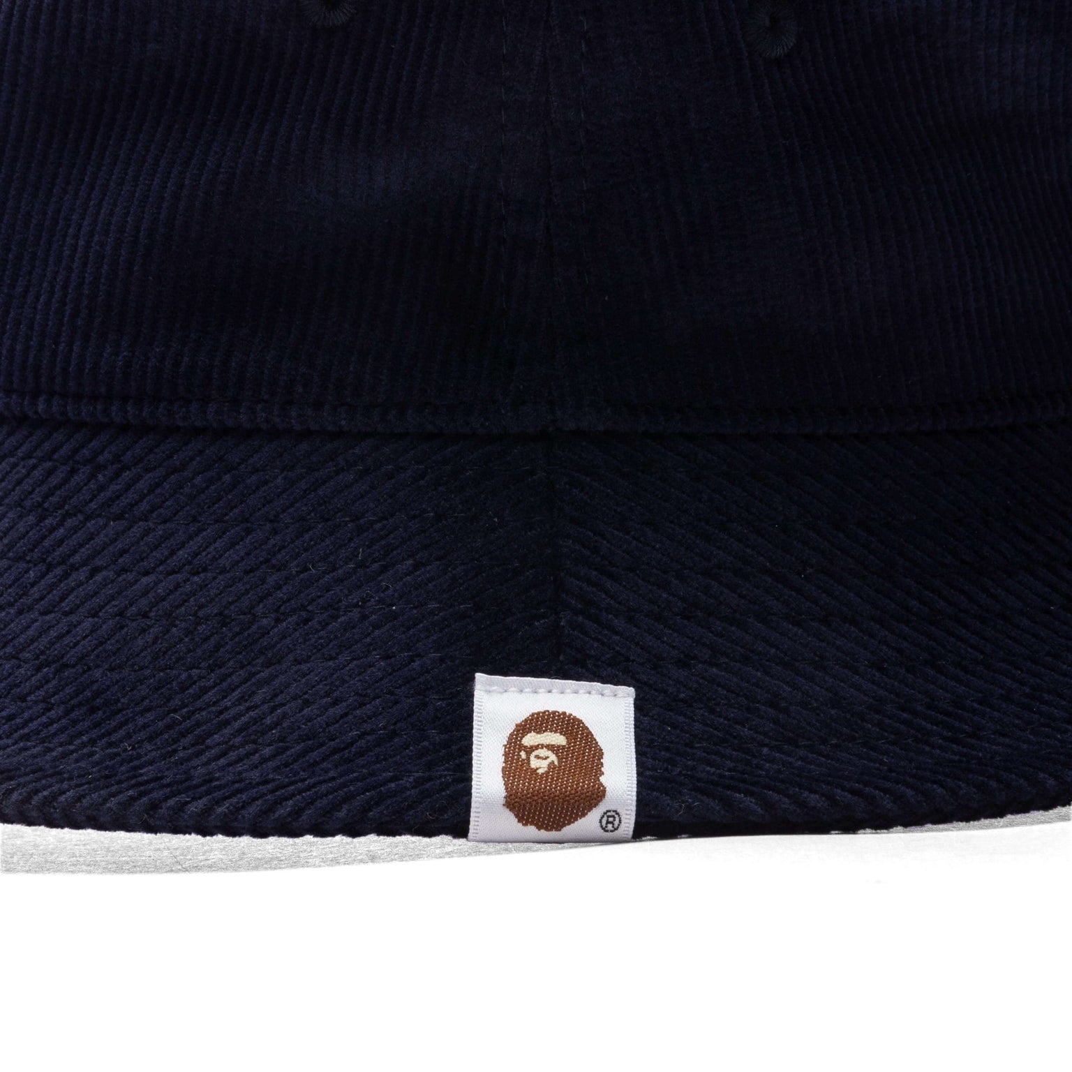 APE HEAD CORDUROY BUCKET HAT - NAVY - 2