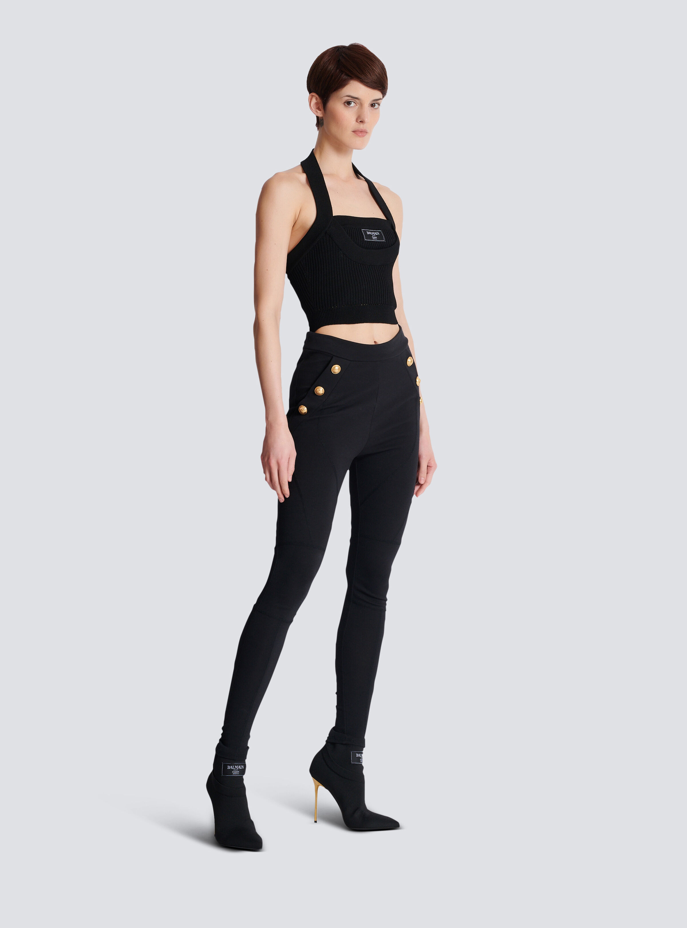 Jersey leggings with 6 buttons - 3