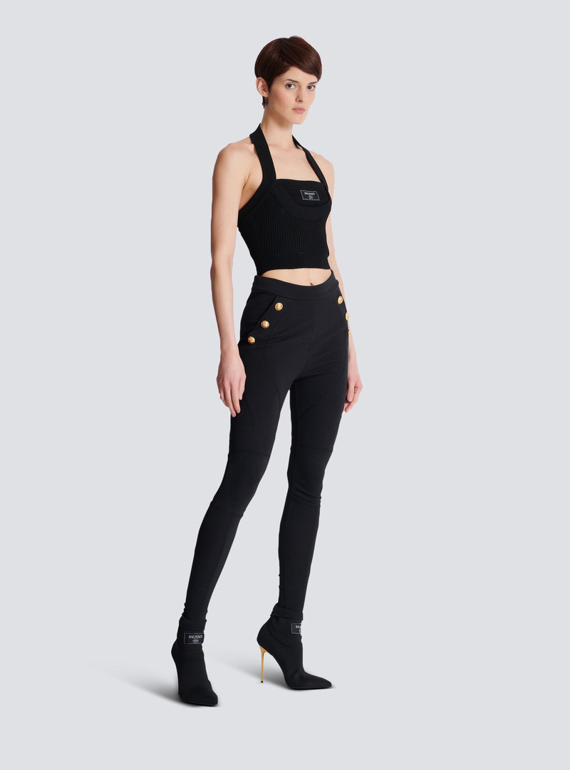 Jersey leggings with 6 buttons 3