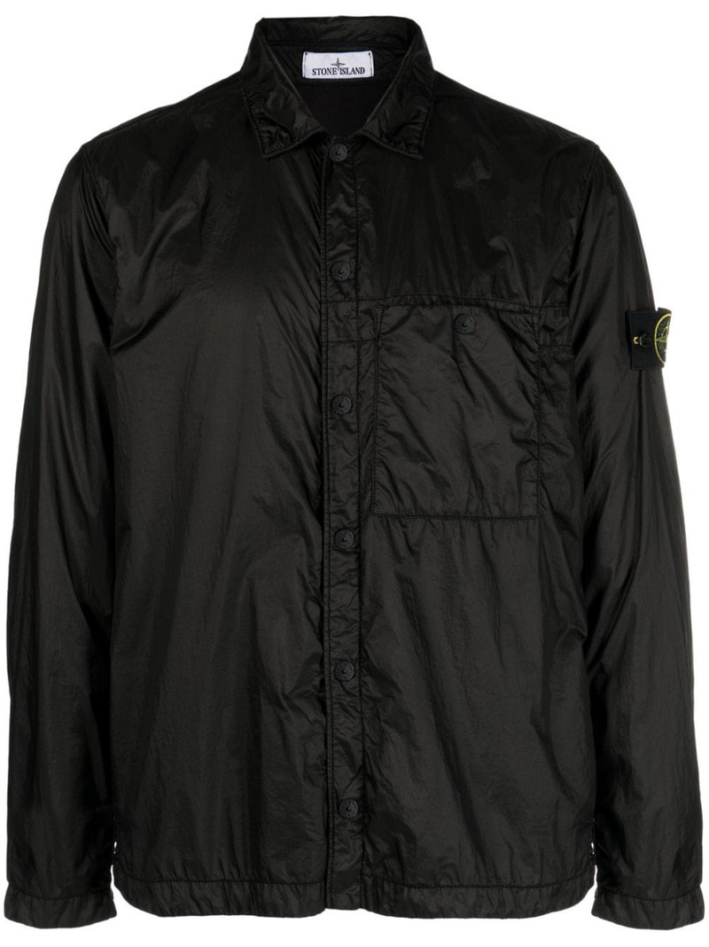 Compass-motif shirt jacket 1