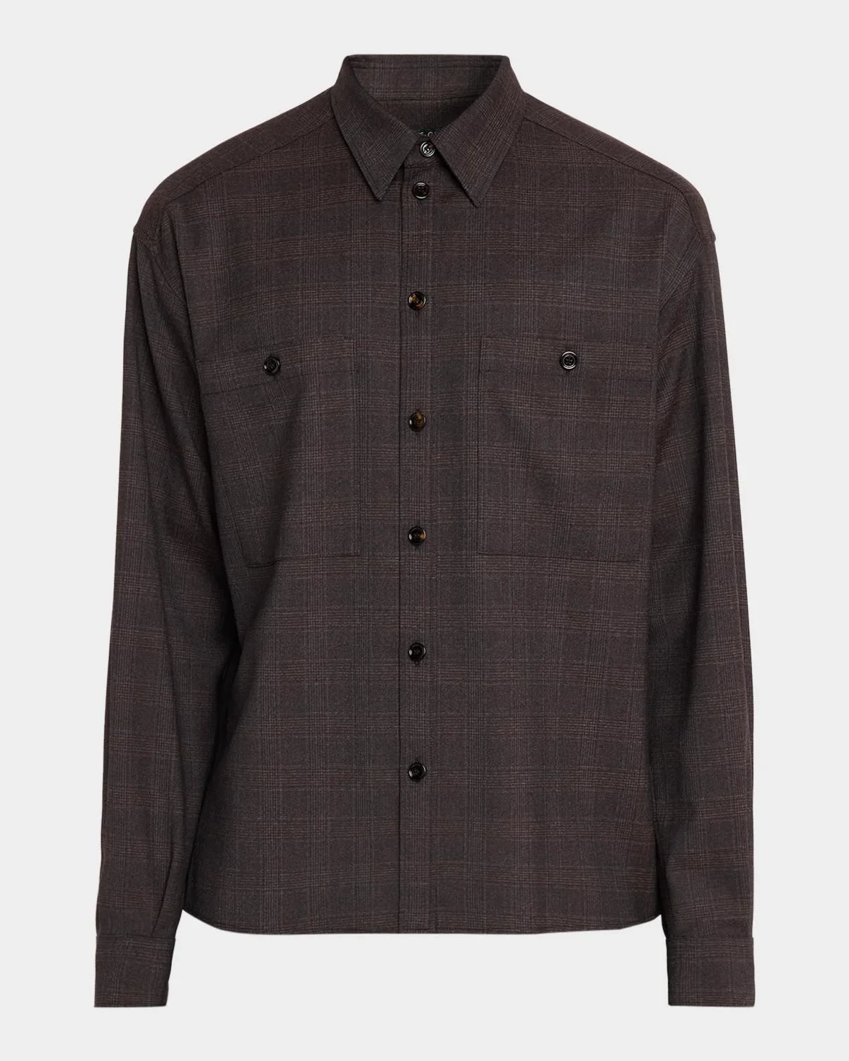 Men's Lana Tonal Check Double-Pocket Button-Down Shirt - 1