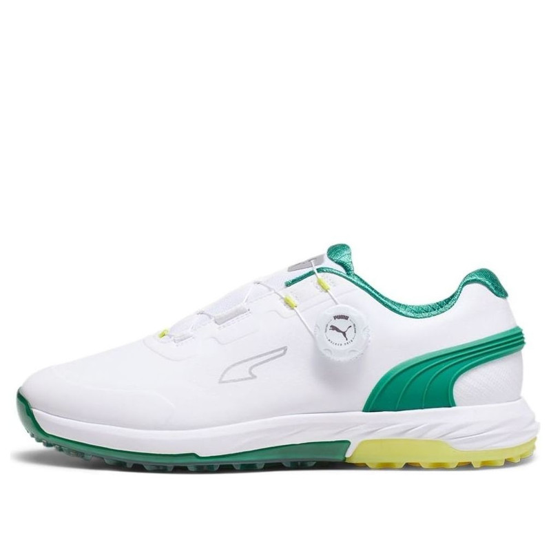 Puma Alphacat Nitro Disc Golf 'Puma White Archive Green Yellow Burst' 378920-01 - 1