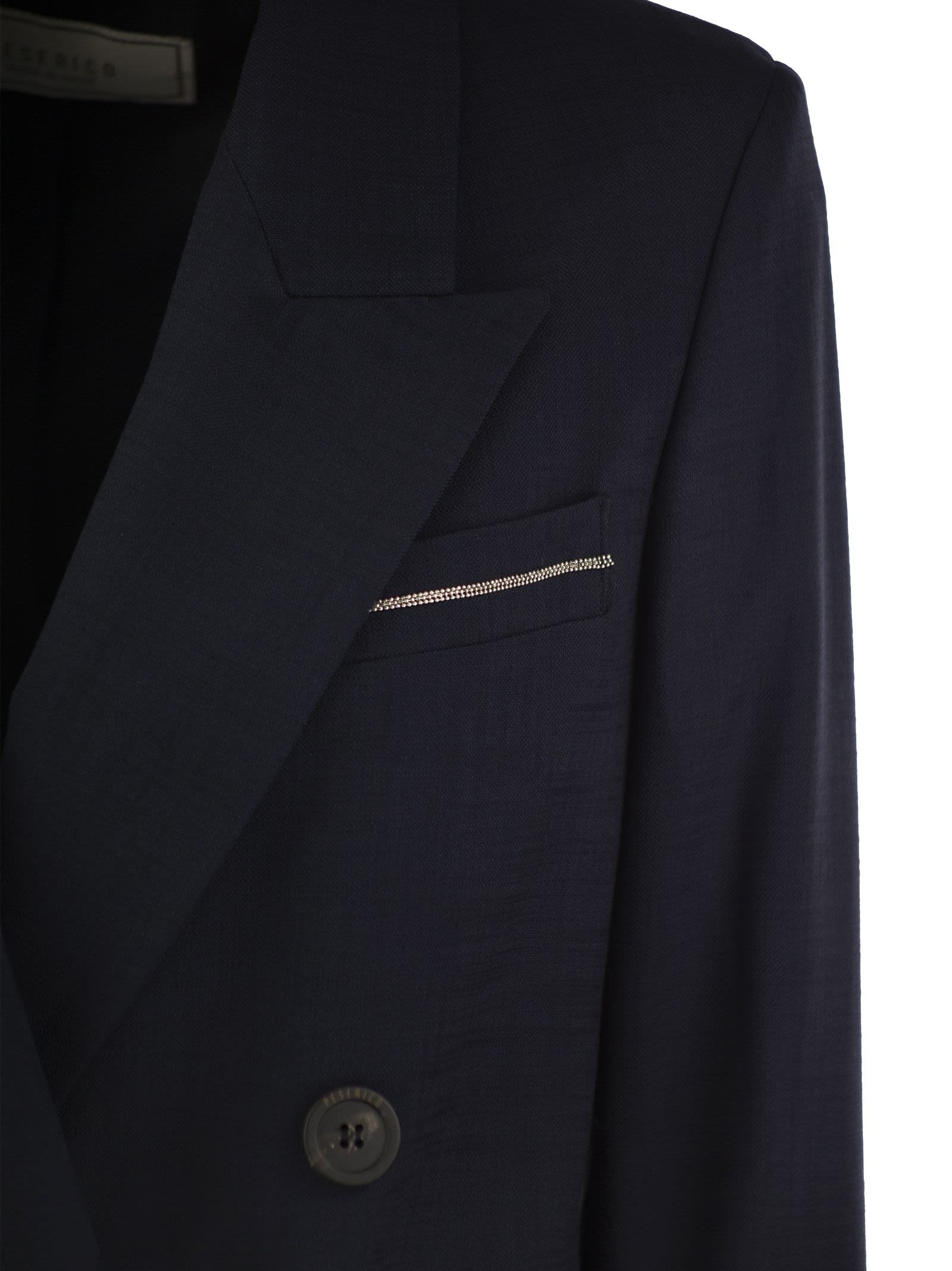 Peserico - Peserico Women Viscose Blend Double-Breasted Blazer - 4