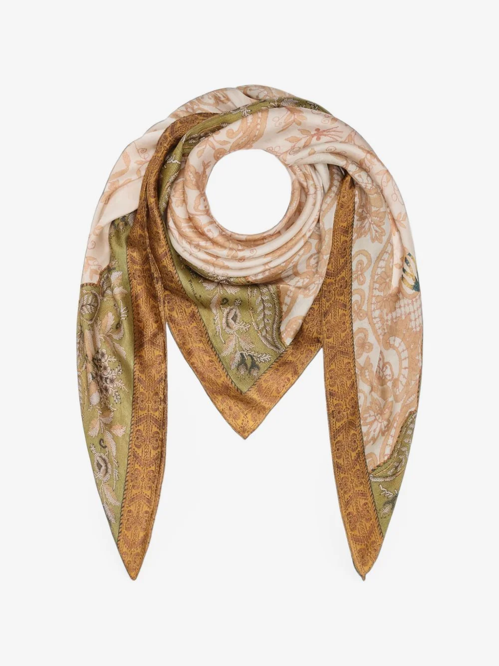 Molare paisley floral-print scarf - 1