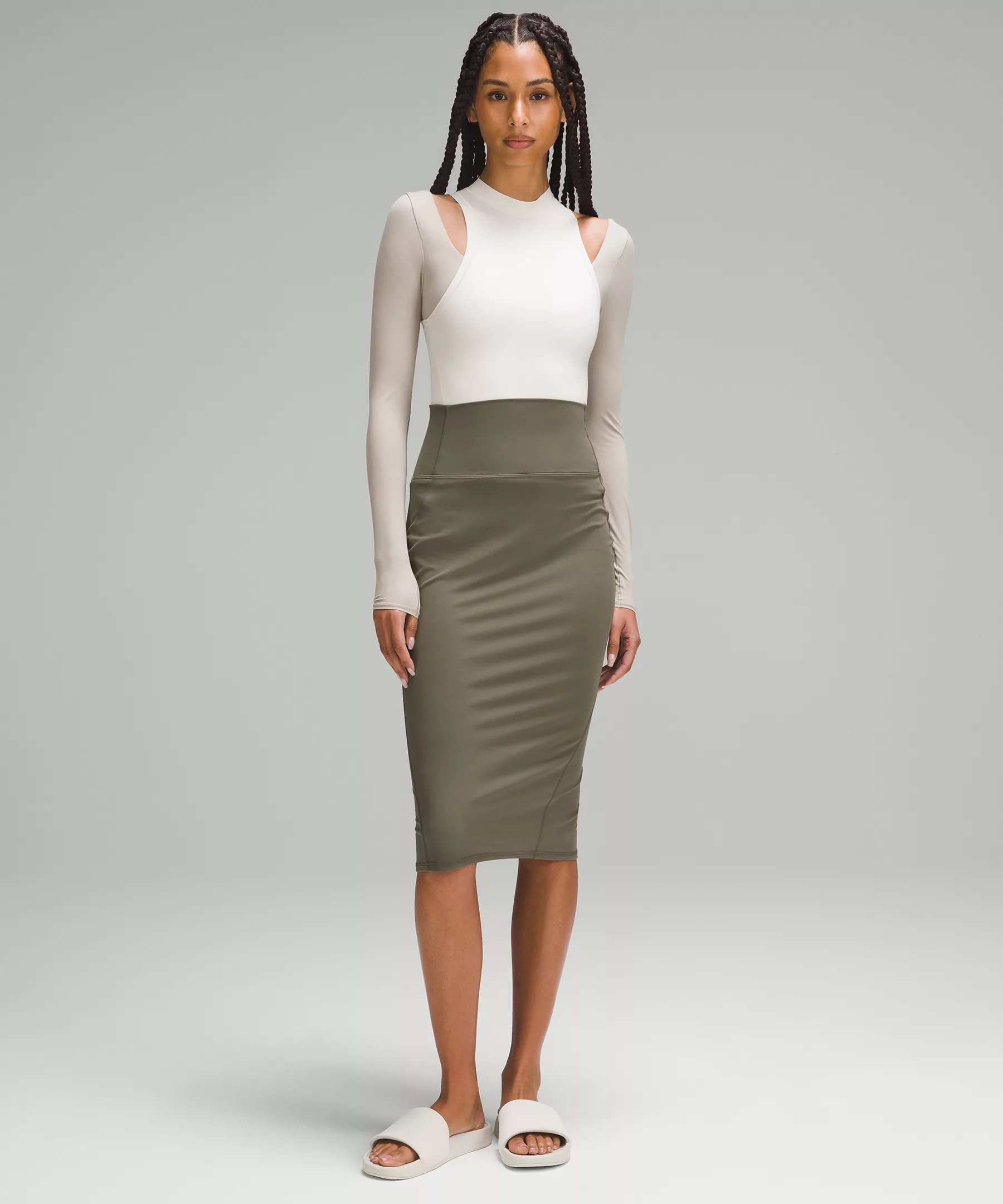 Nulu Slim-Fit High-Rise Skirt - 2