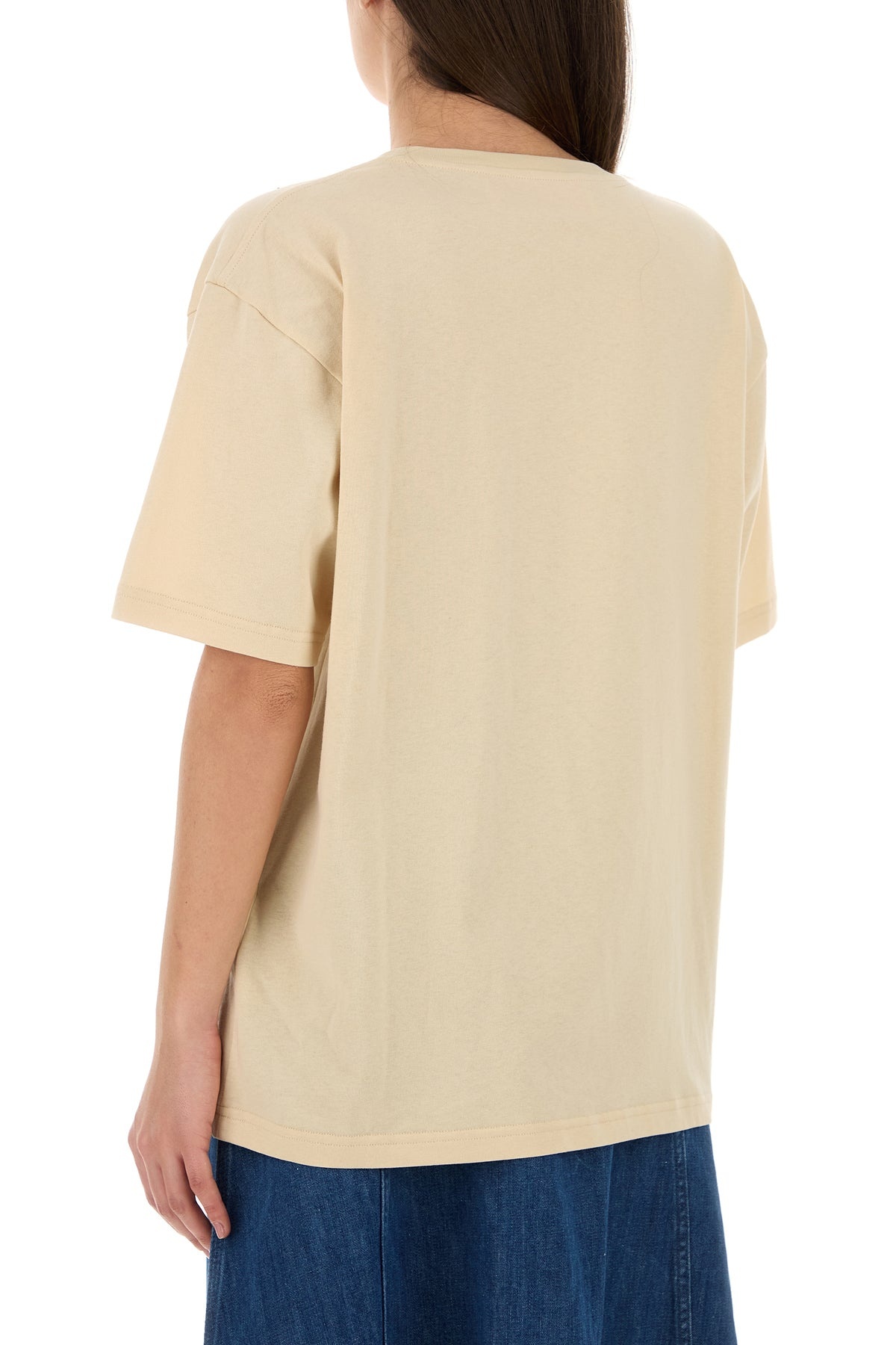Cream cotton t-shirt - 4