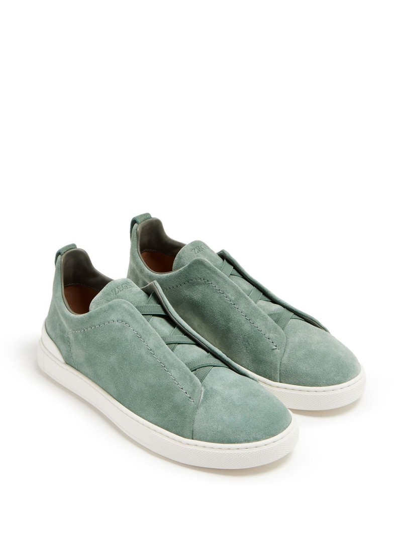 ZEGNA Triple Stitch suede sneakers outlook