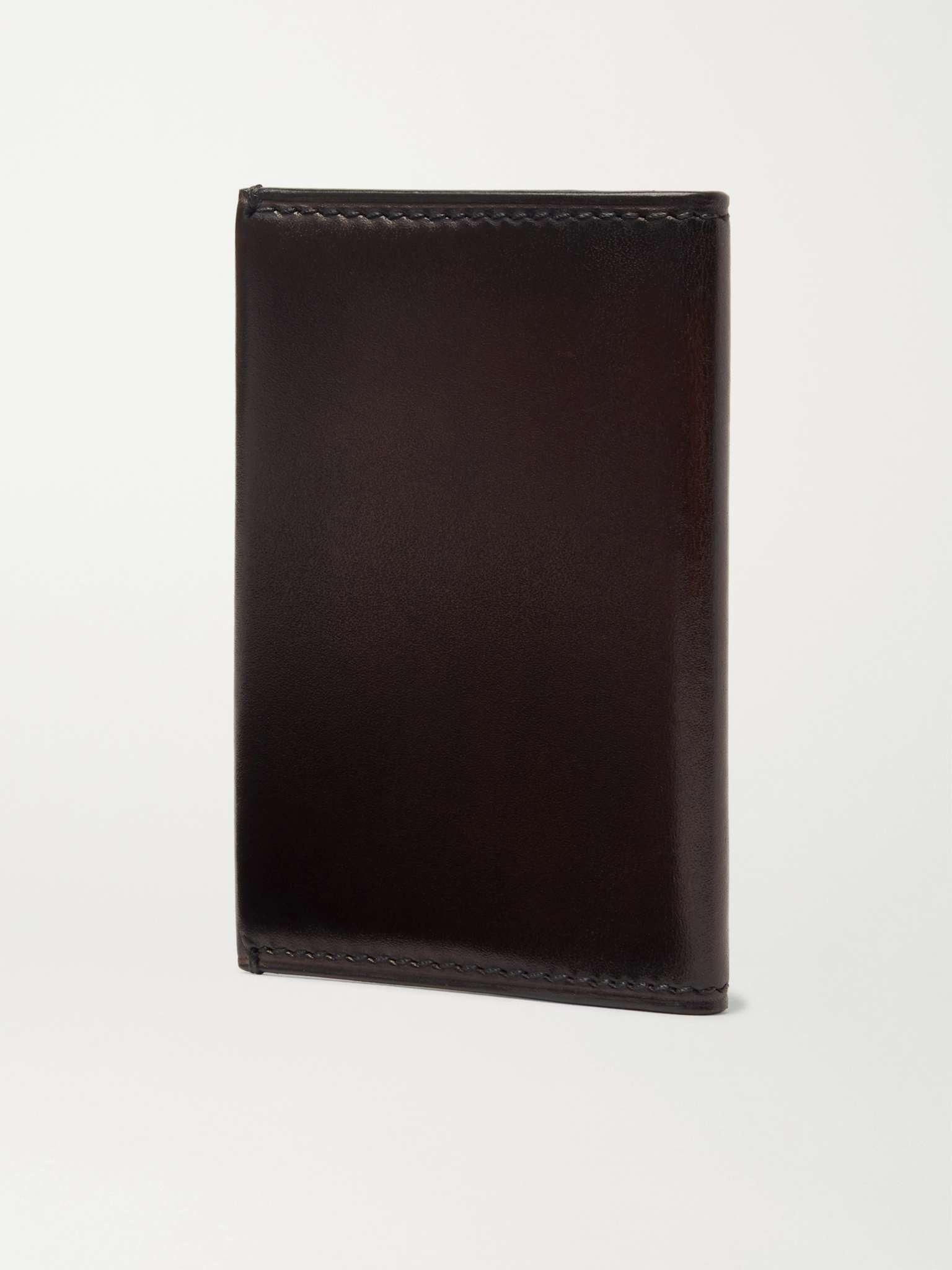 Ideal Burnished-Leather Bifold Cardholder - 3