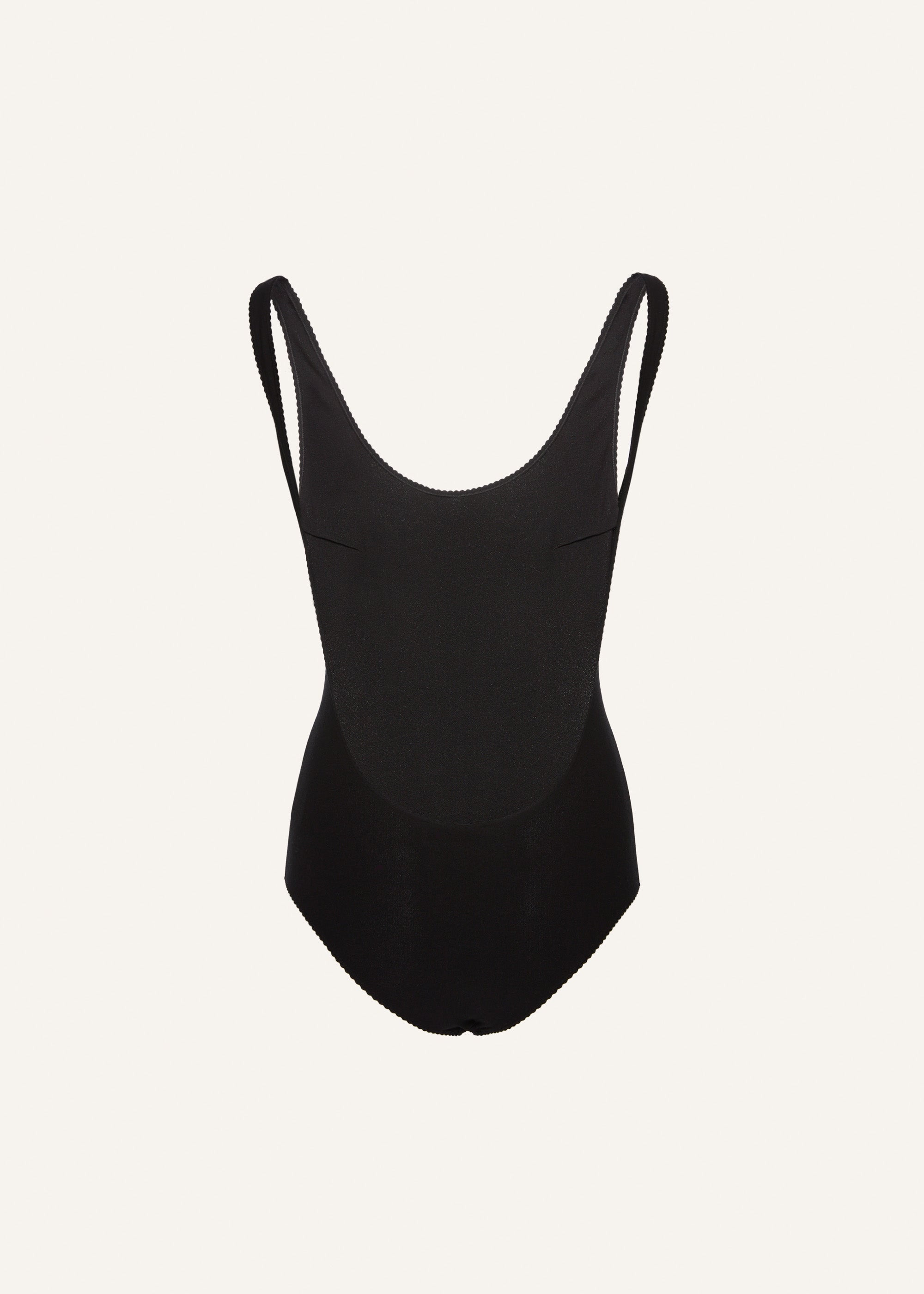 Scoop-back bodysuit in black - 2