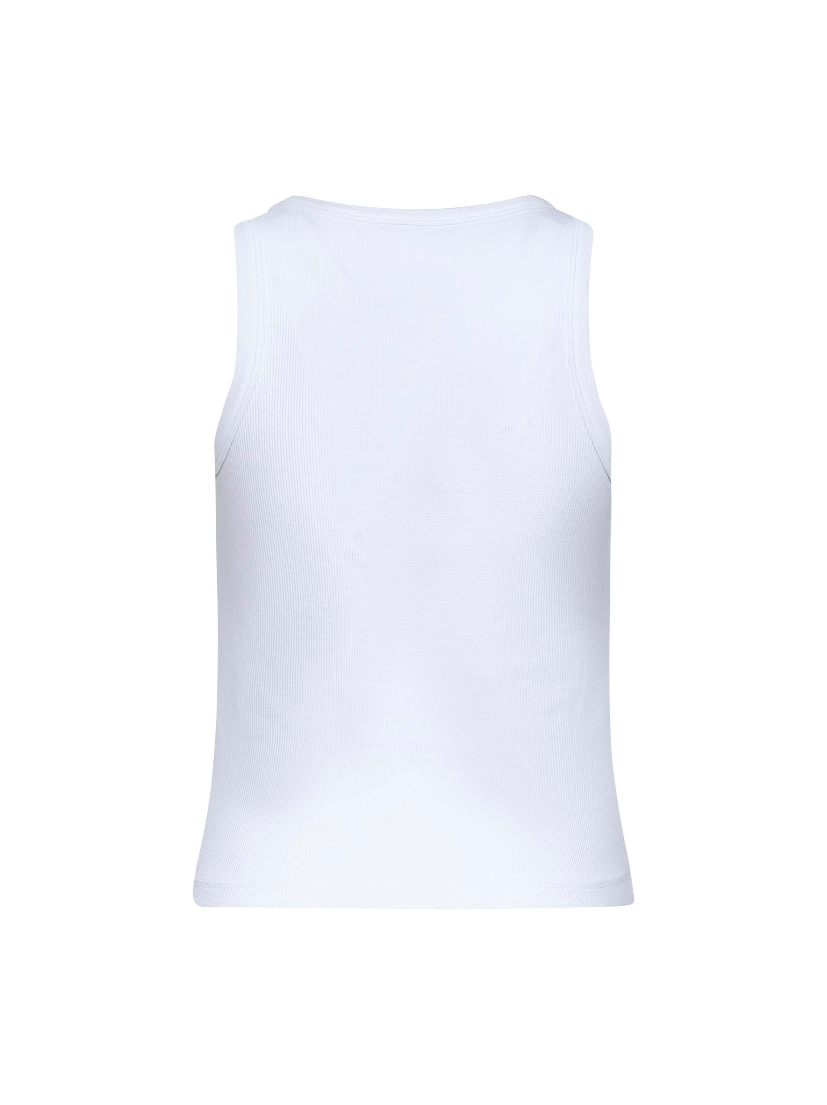 White GIVENCHY Stamp printed cotton tank top - 2