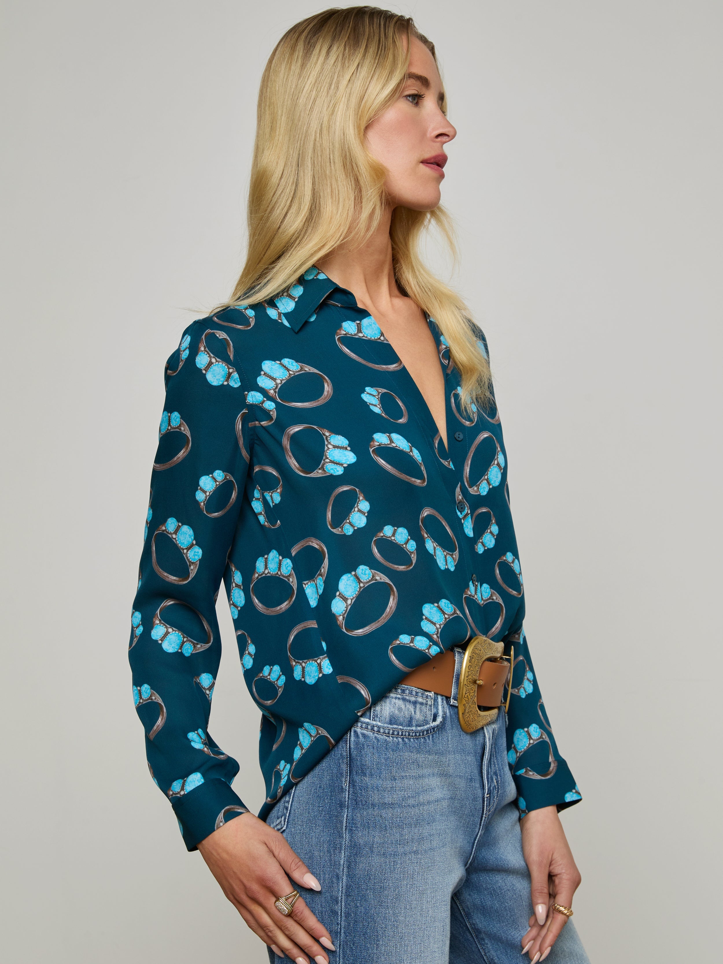 Nina Silk Blouse - 4