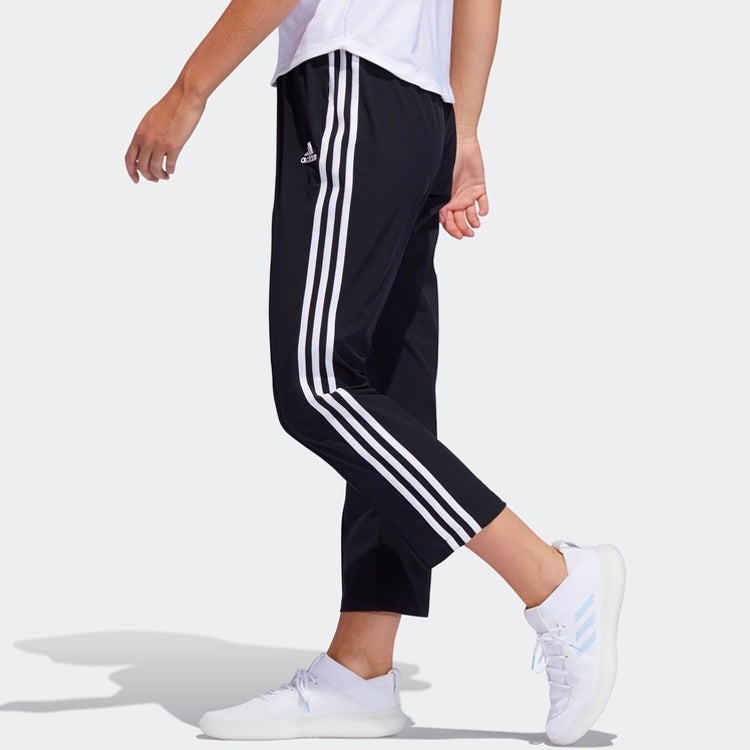 (WMNS) adidas 3s Wvn 78 logo Printing Training Sports Pants/Trousers/Joggers Black FJ7153 - 4