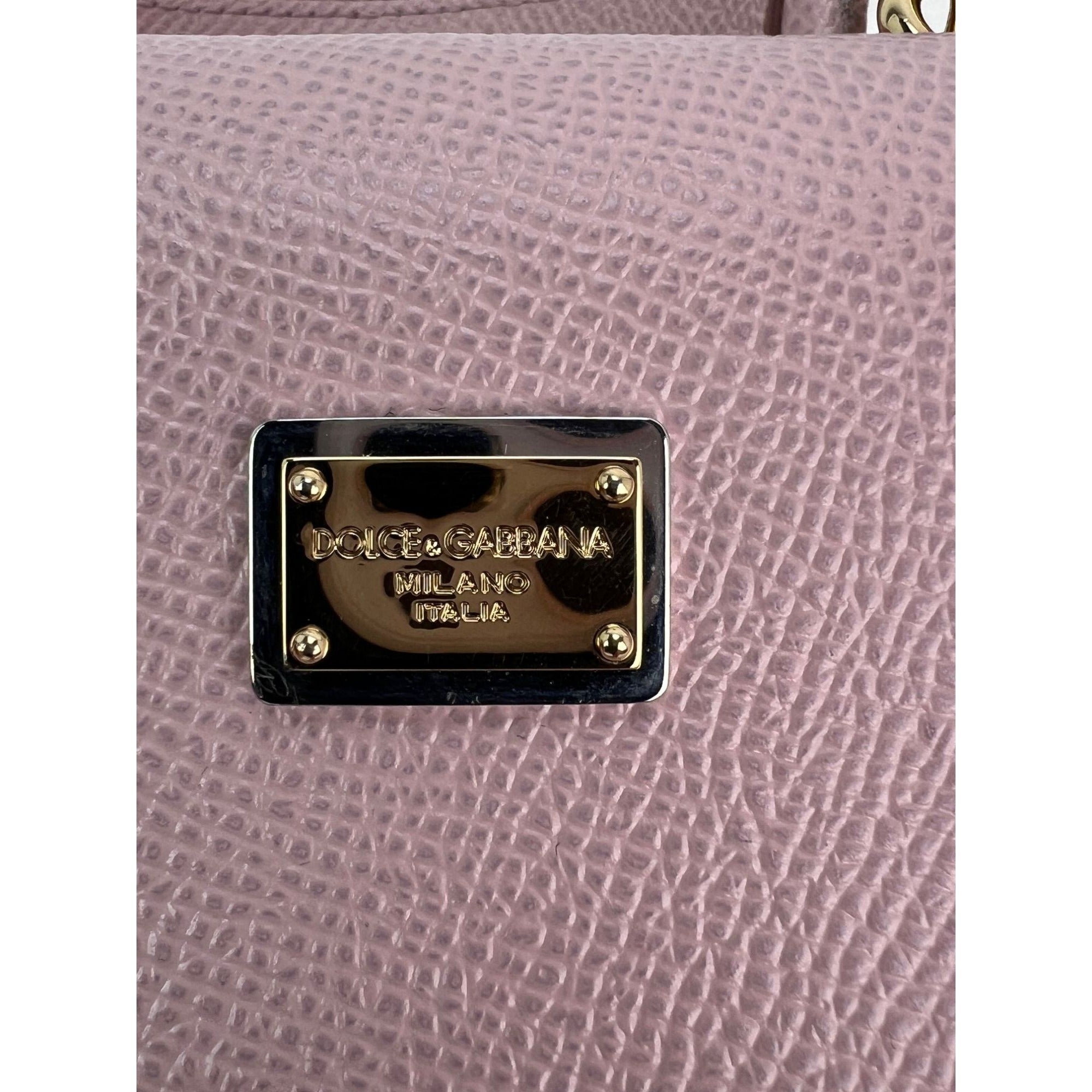 Dolce Gabbana - Dolce Gabbana Phone Bag St Dauphine Cartoon Pink Wallet on a Chain Hand Bag - 3