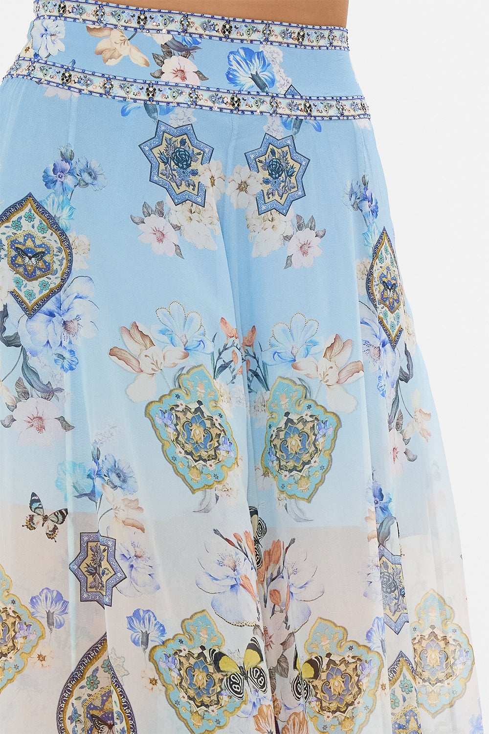 SHEER WIDE LEG PANT - 6