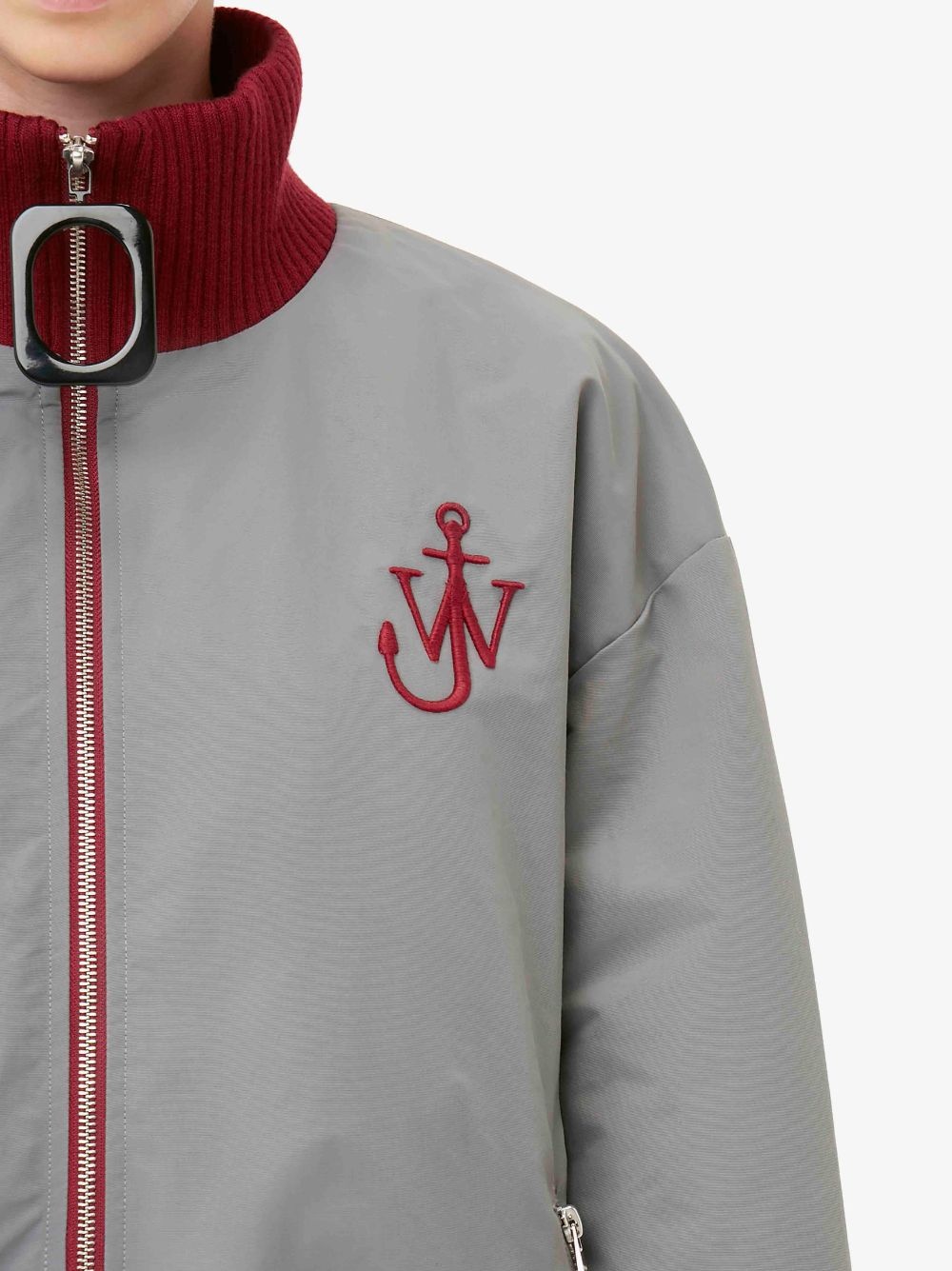 CONTRAST ZIP FRONT BLOUSON JACKET - 5