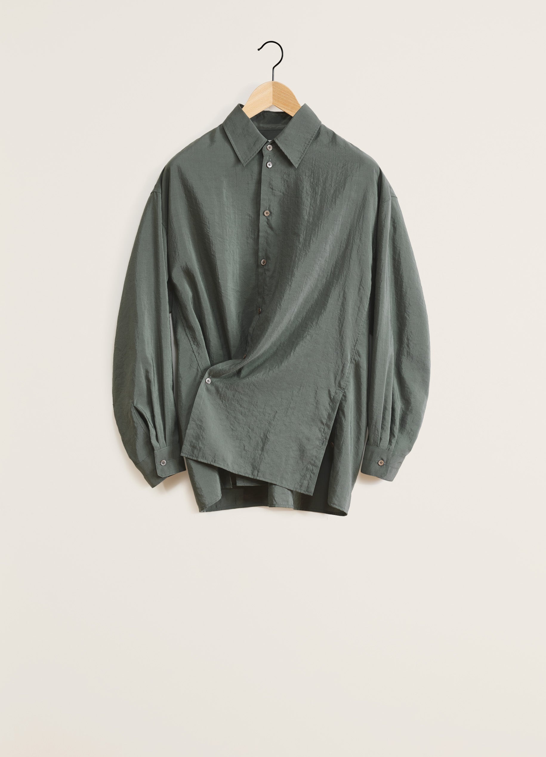 Lemaire Liquette Shirt シャツ Lemaire Liquette Long Soft Cotton Linen Shirt - Blond Beige