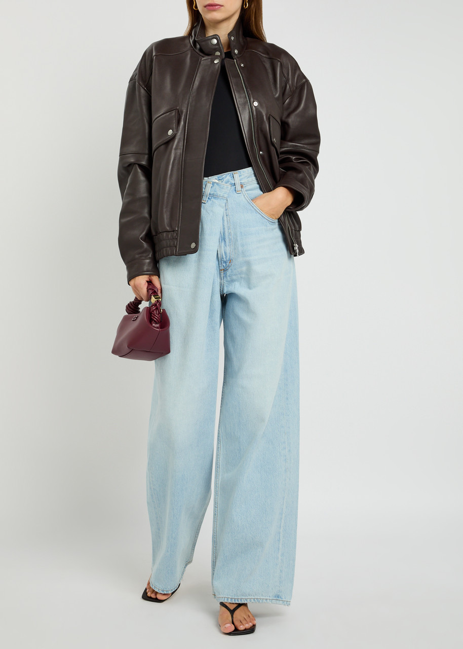 Rag & Bone Aria Panelled Leather Bomber Jacket - 4