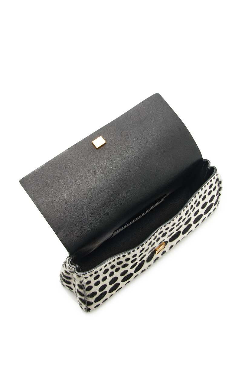 Audrey Printed Pony Hair Clutch 5