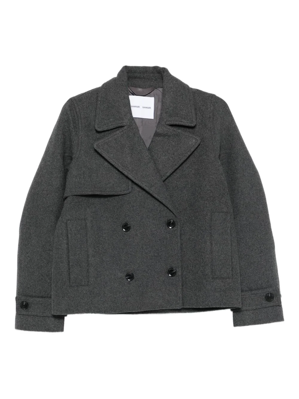 wool-blend jacket - 1