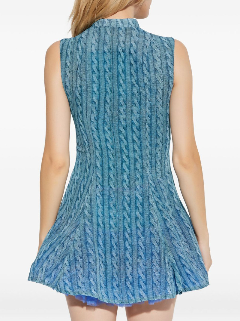 cable-print minidress 4