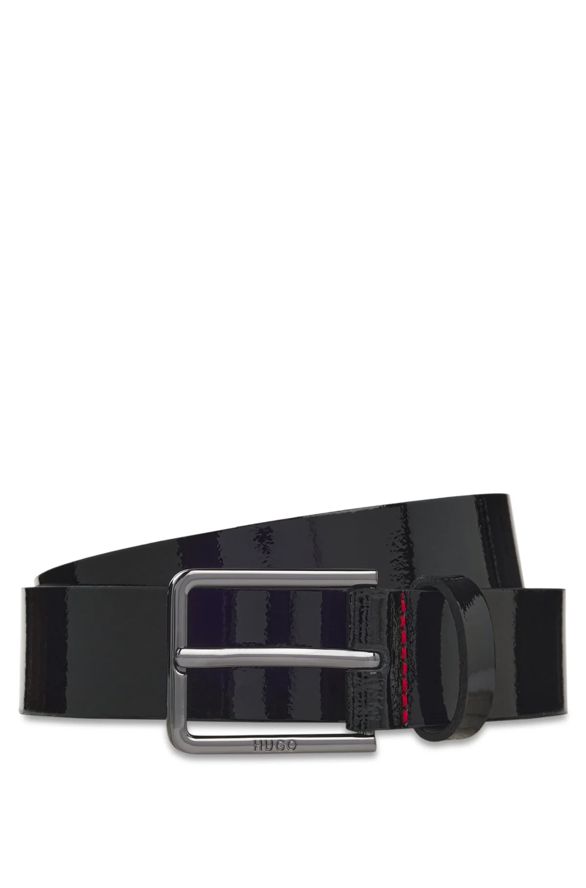 PATENT-LEATHER BELT FOR BUSINESS OUTFITS - 1
