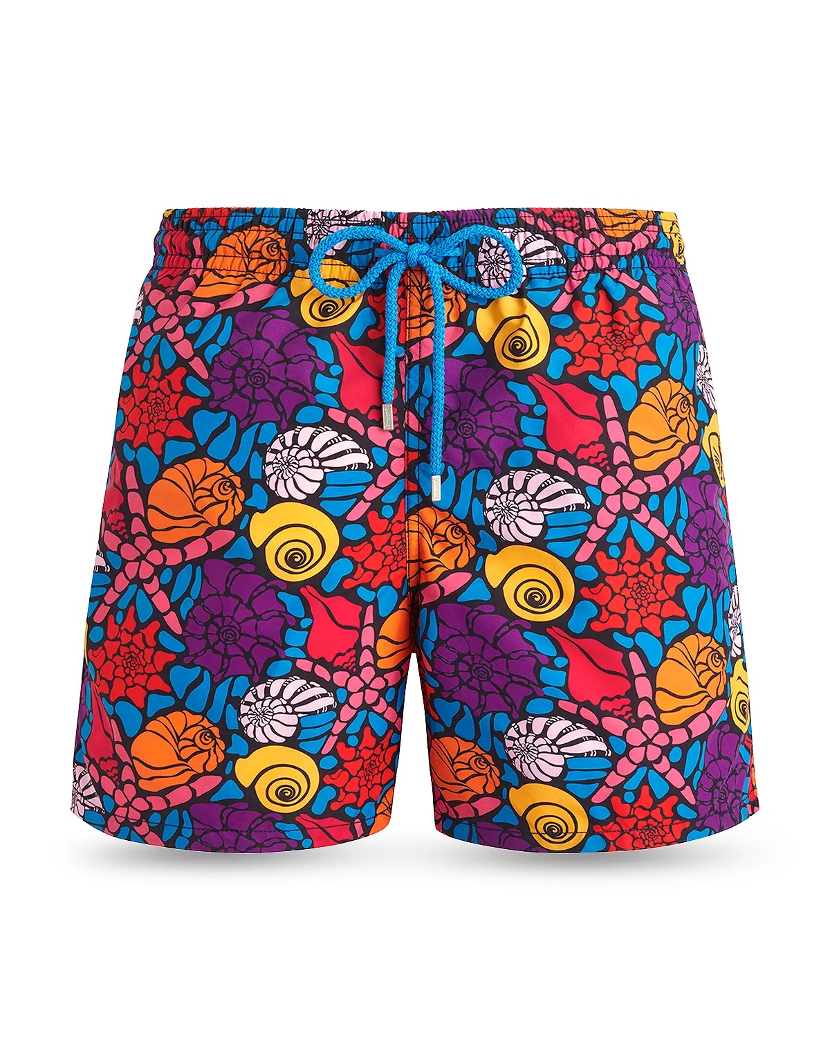 Moorea Noumea Sea Shells Print 5" Swim Trunks - 3