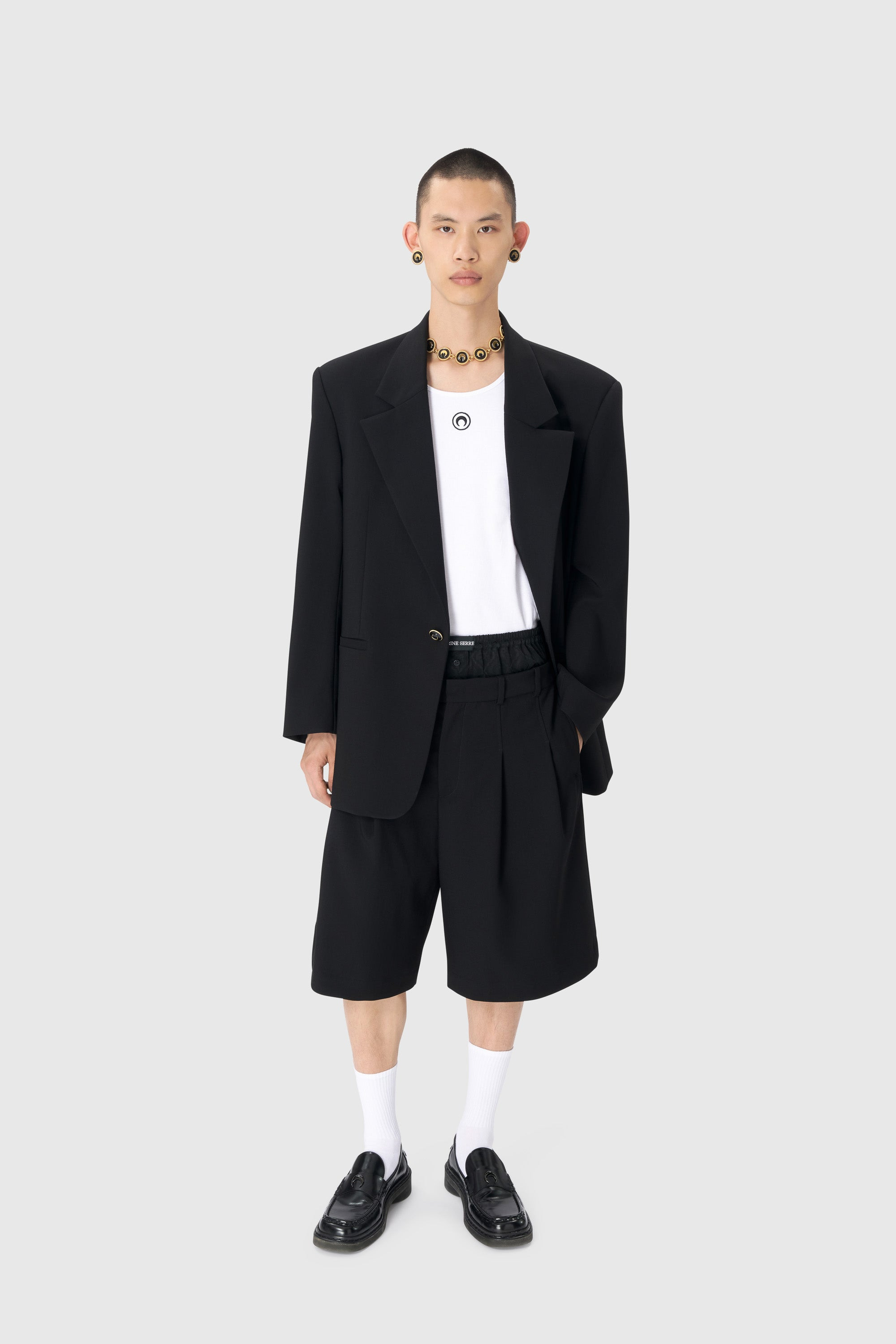 Virgin Wool Twill Boxy Jacket - 6