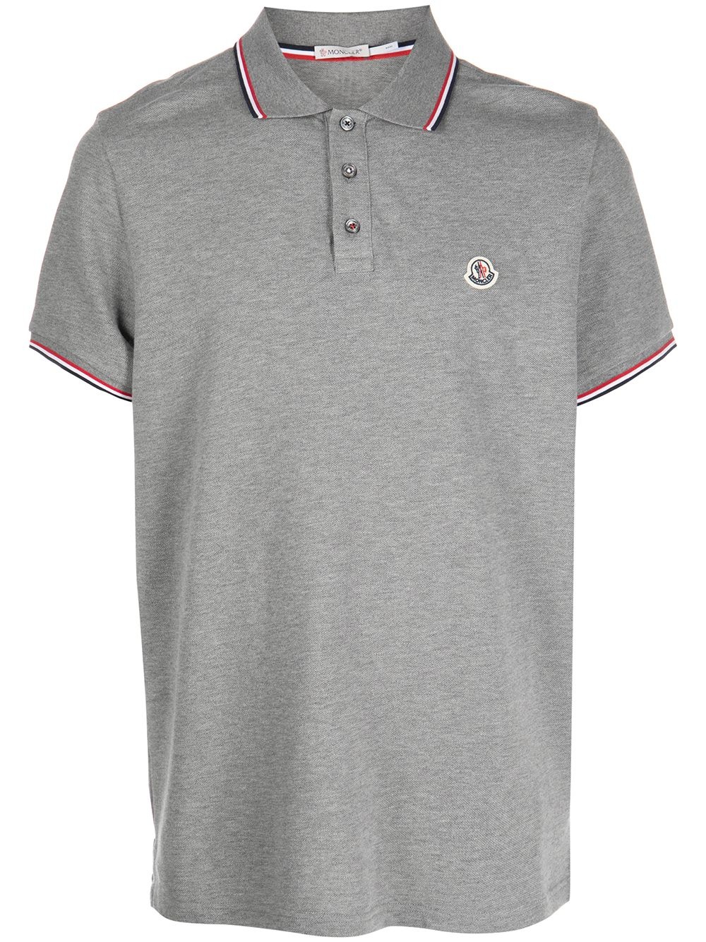 stripe-trim polo shirt - 1