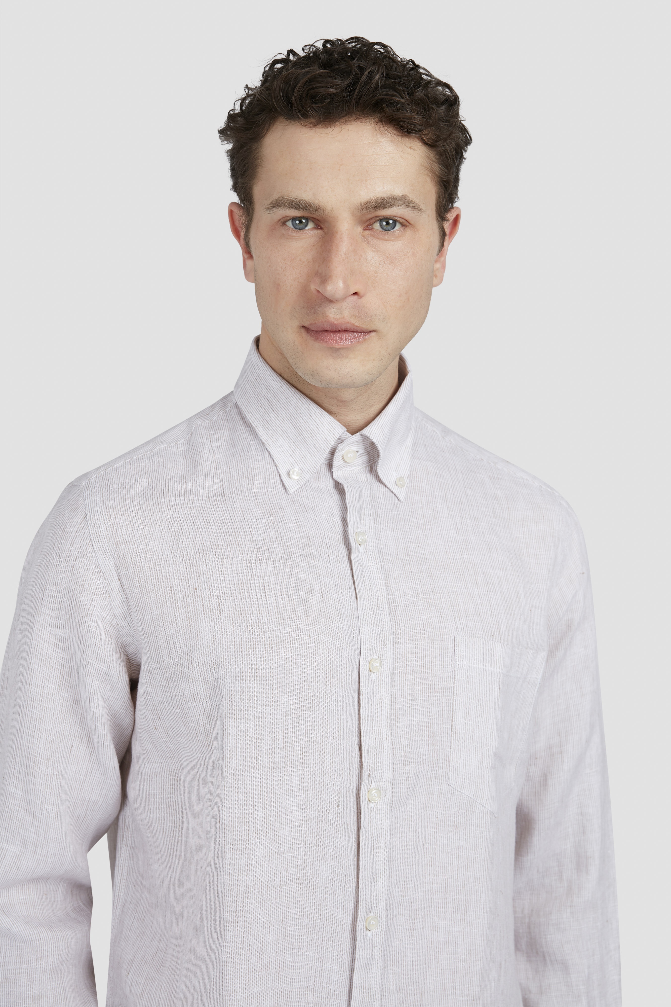 LINEN SEERSUCKER SHIRT - 4