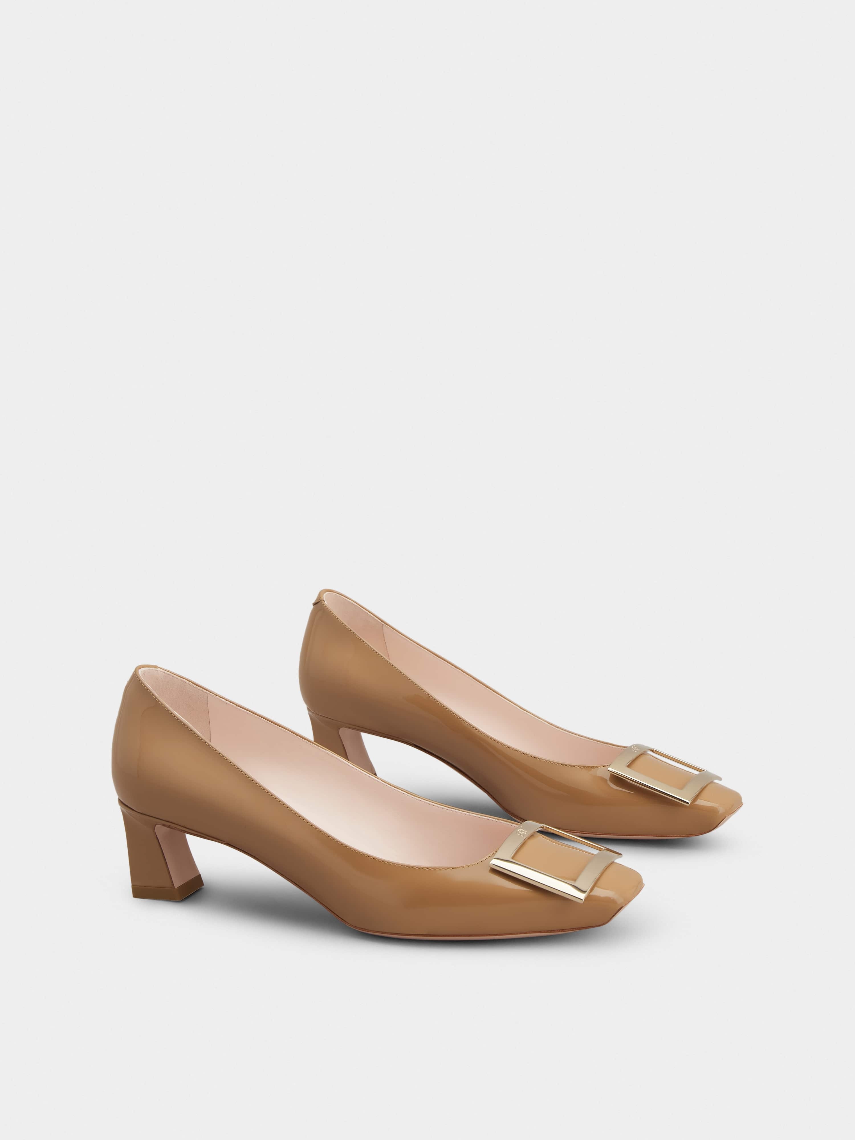Trompette Metal Buckle Pumps in Patent Leather - 2