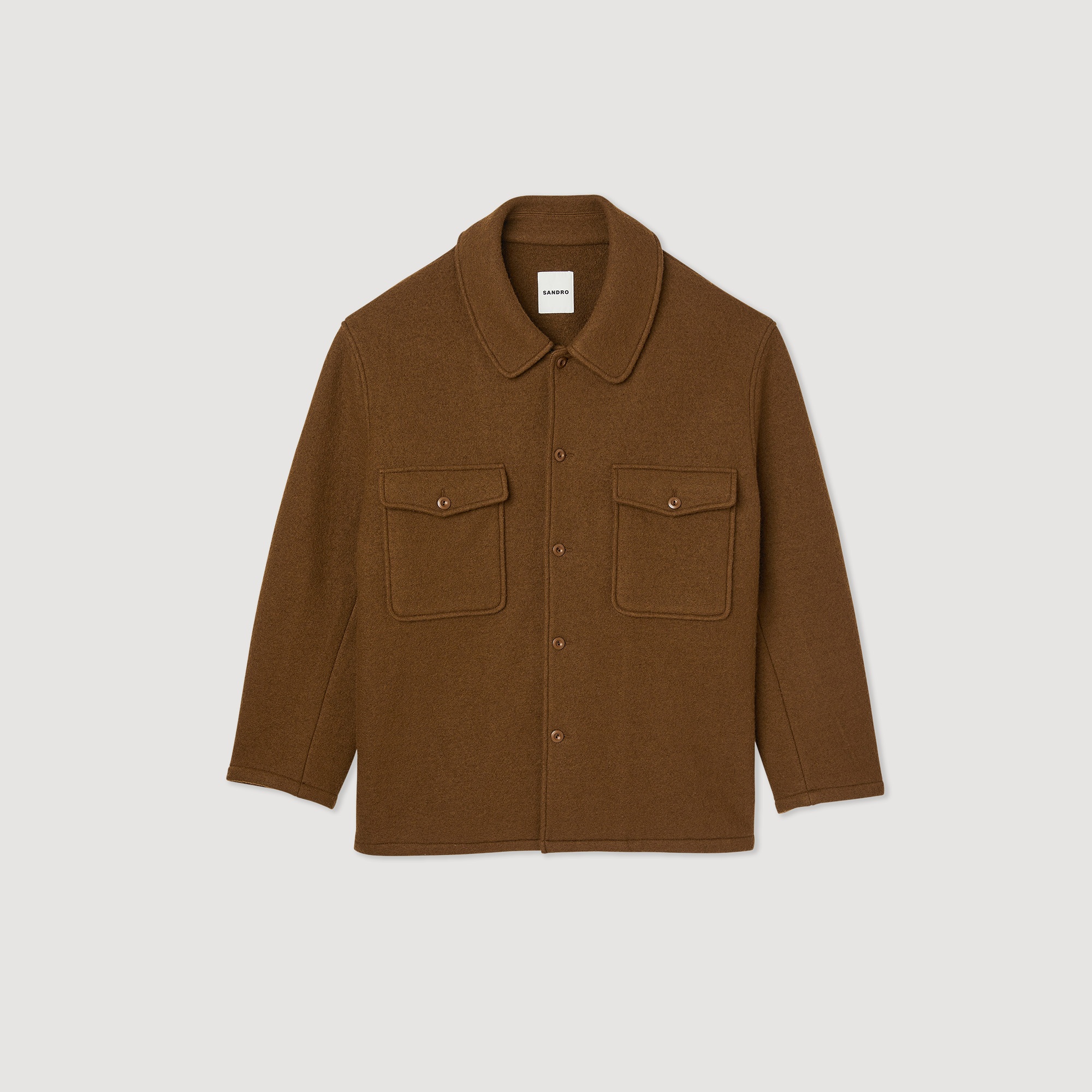 Boiled wool overshirt - 1