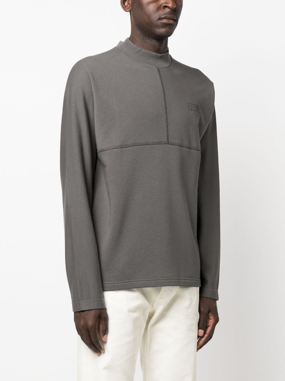 logo-print high-neck sweatshirt - 3