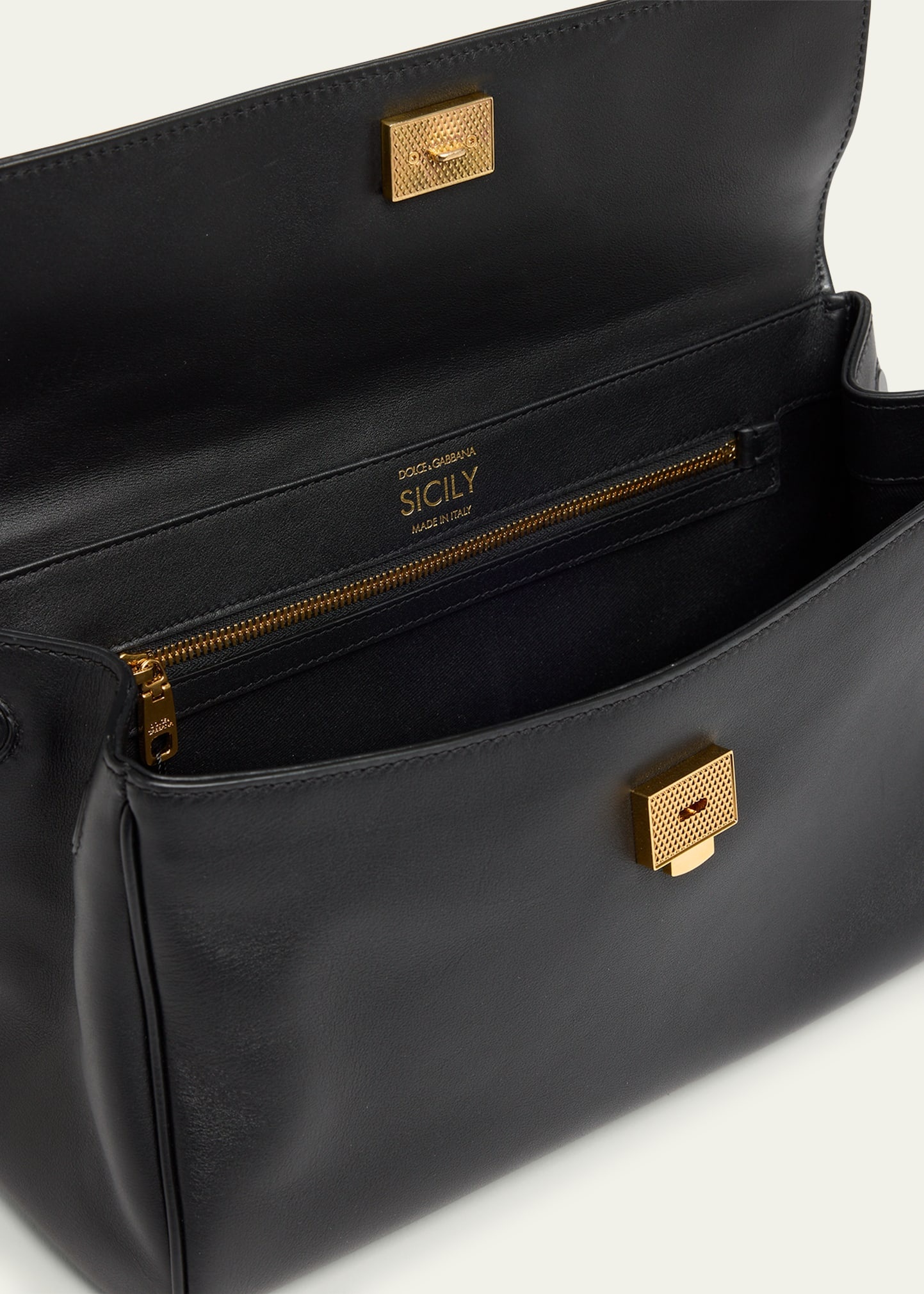 Sicily Leather Top-Handle Bag - 3