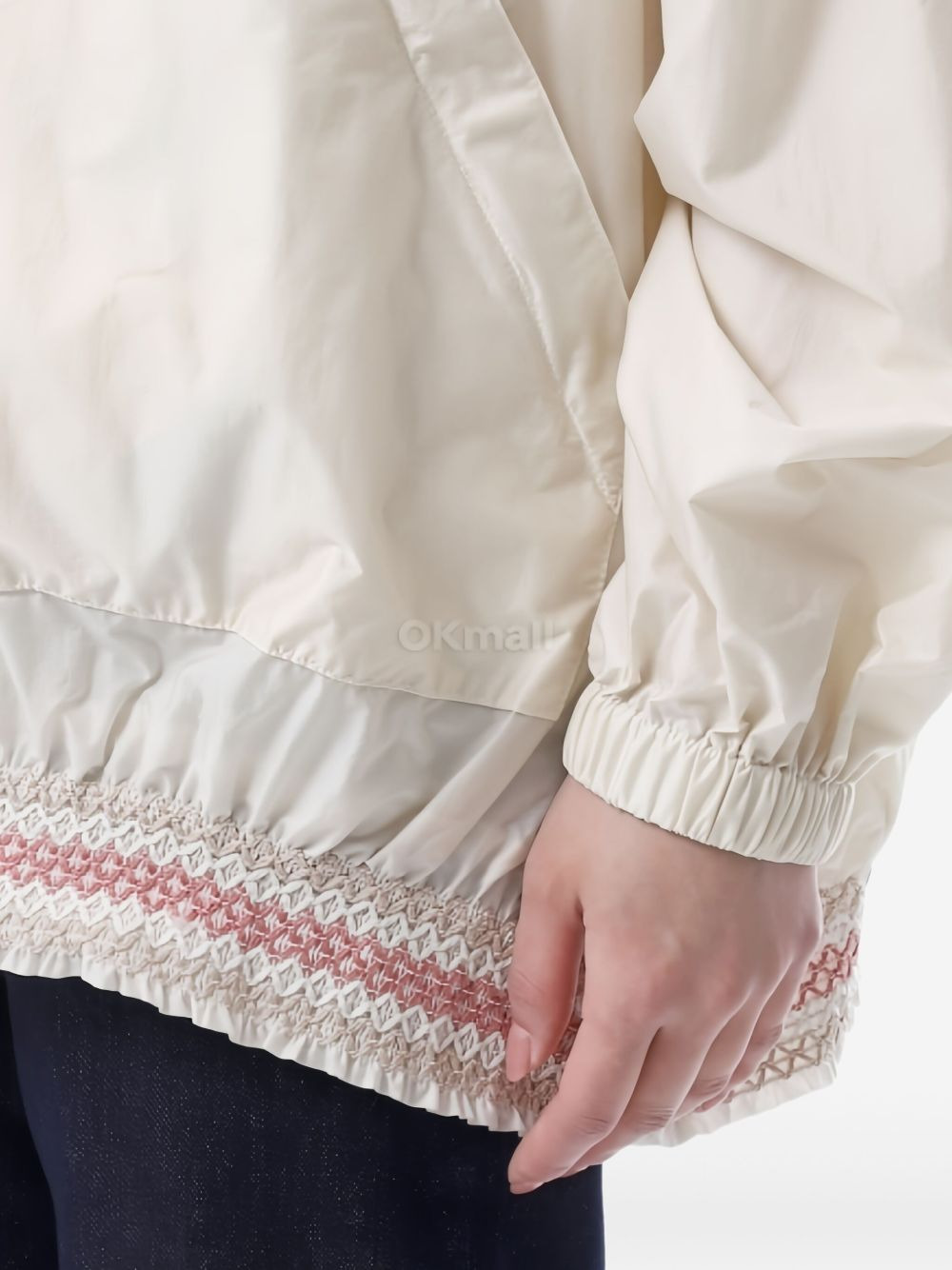embellished-hem raincoat - 4