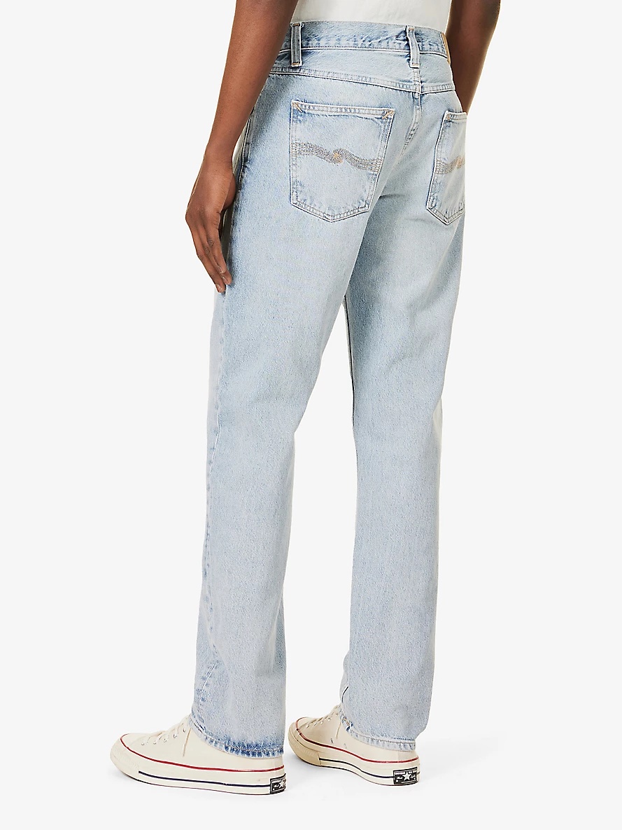 Gritty Jackson straight-leg mid-rise jeans - 4