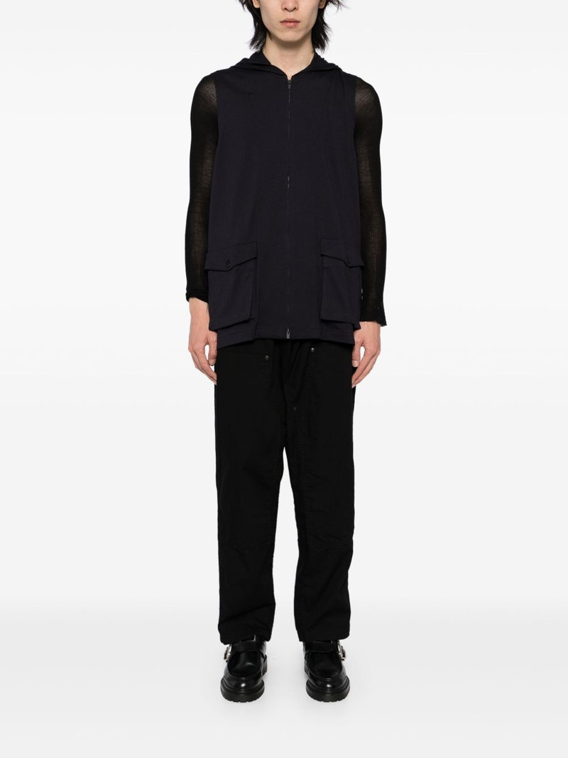 Yohji Yamamoto panelled tapered trousers outlook