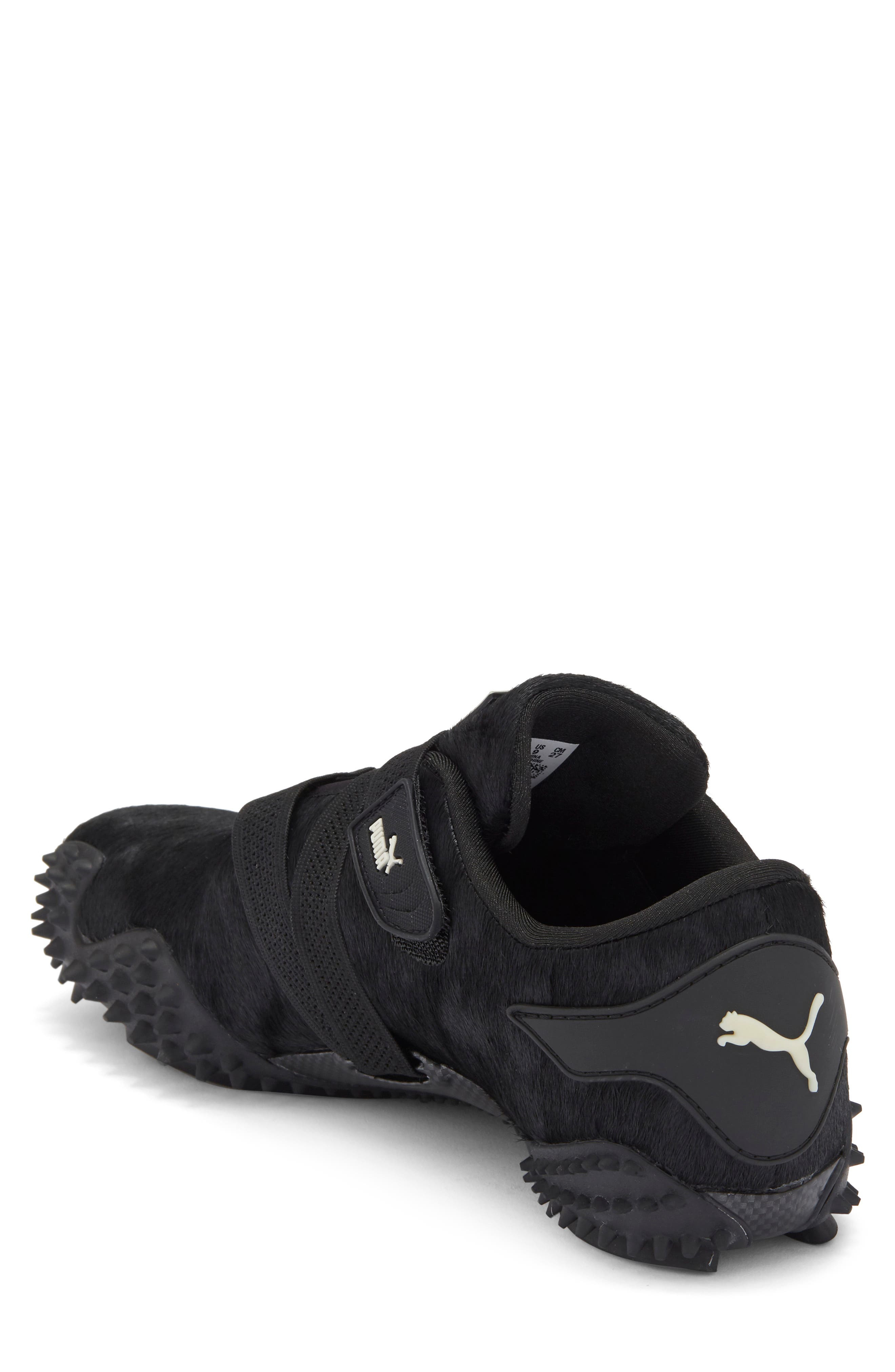 PUMA x A$AP Rocky Genuine Calf Hair Mostro Sneaker in Black Calf Hair/Desert Dust at Nordstrom - 2