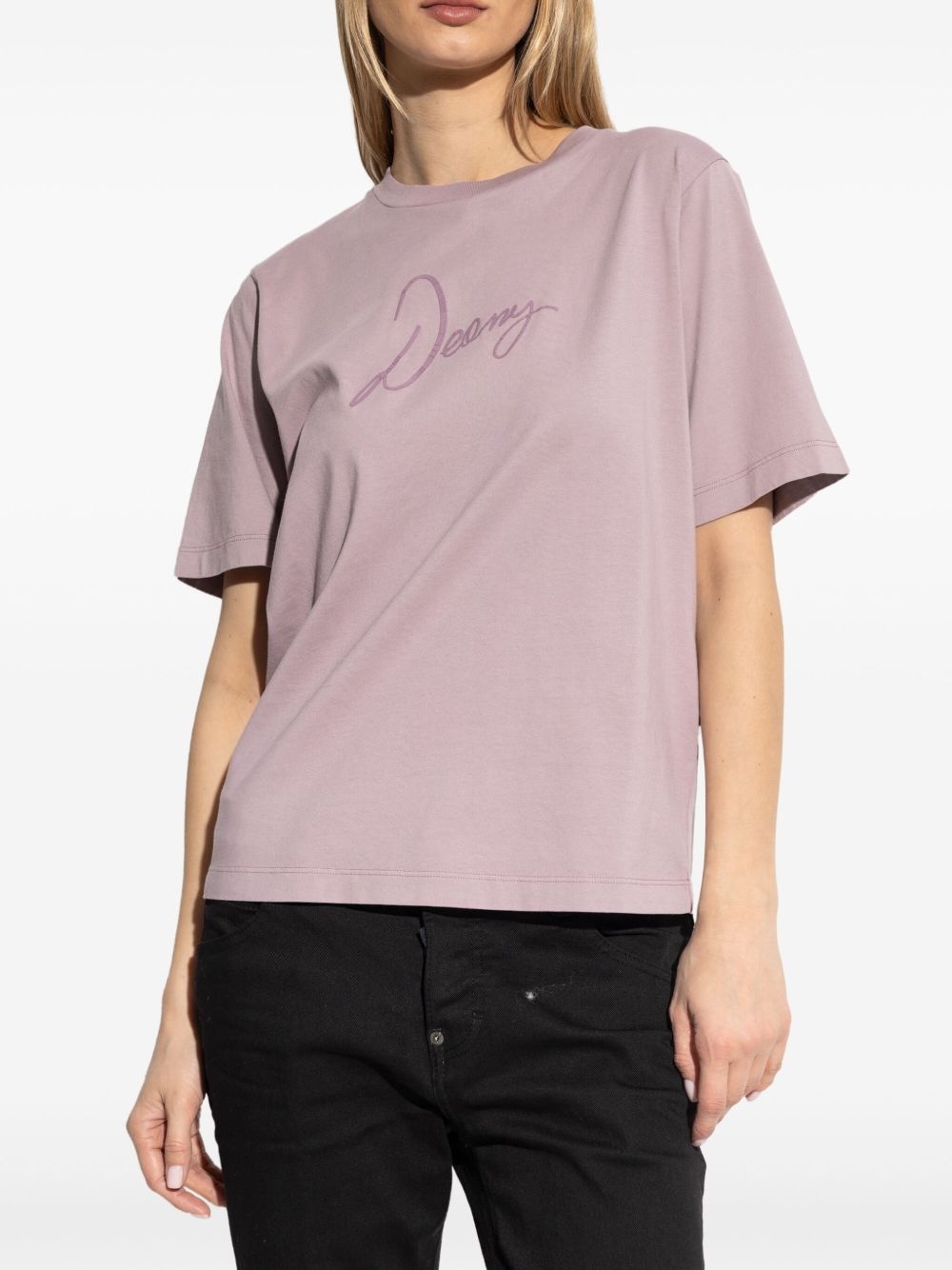 printed cotton T-shirt - 3