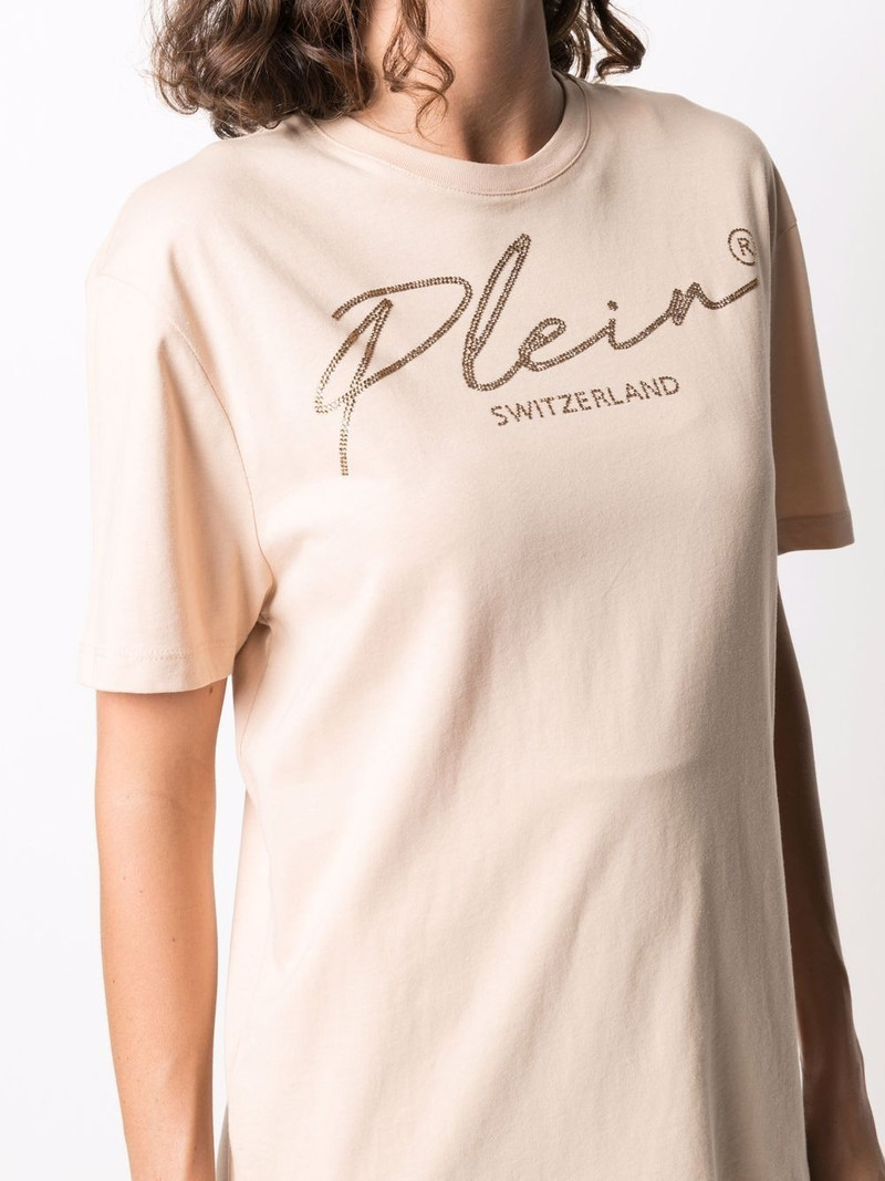 signature crystal-embellished T-shirt 5