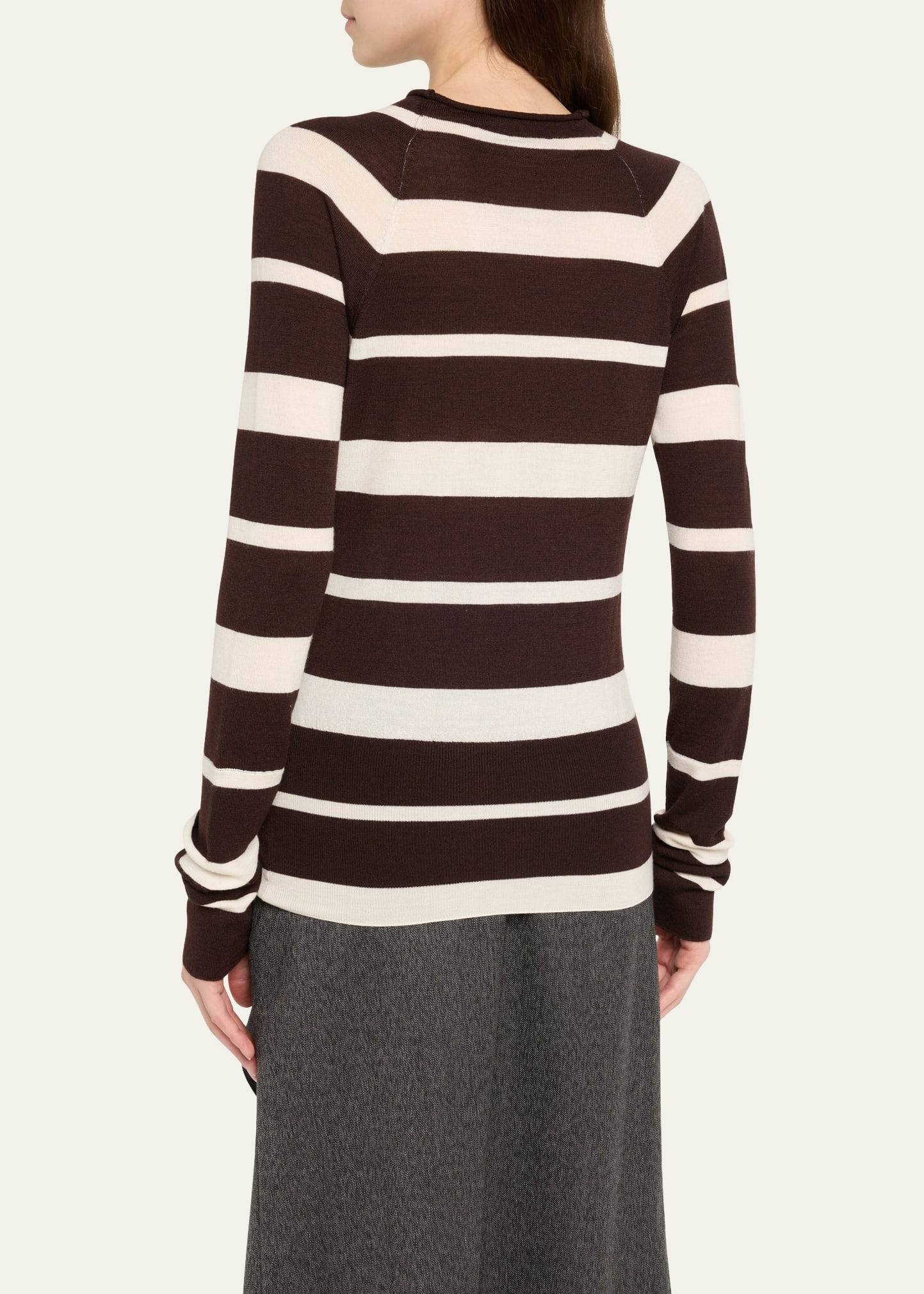 Gia Stripe Superfine Merino Wool Top - 3