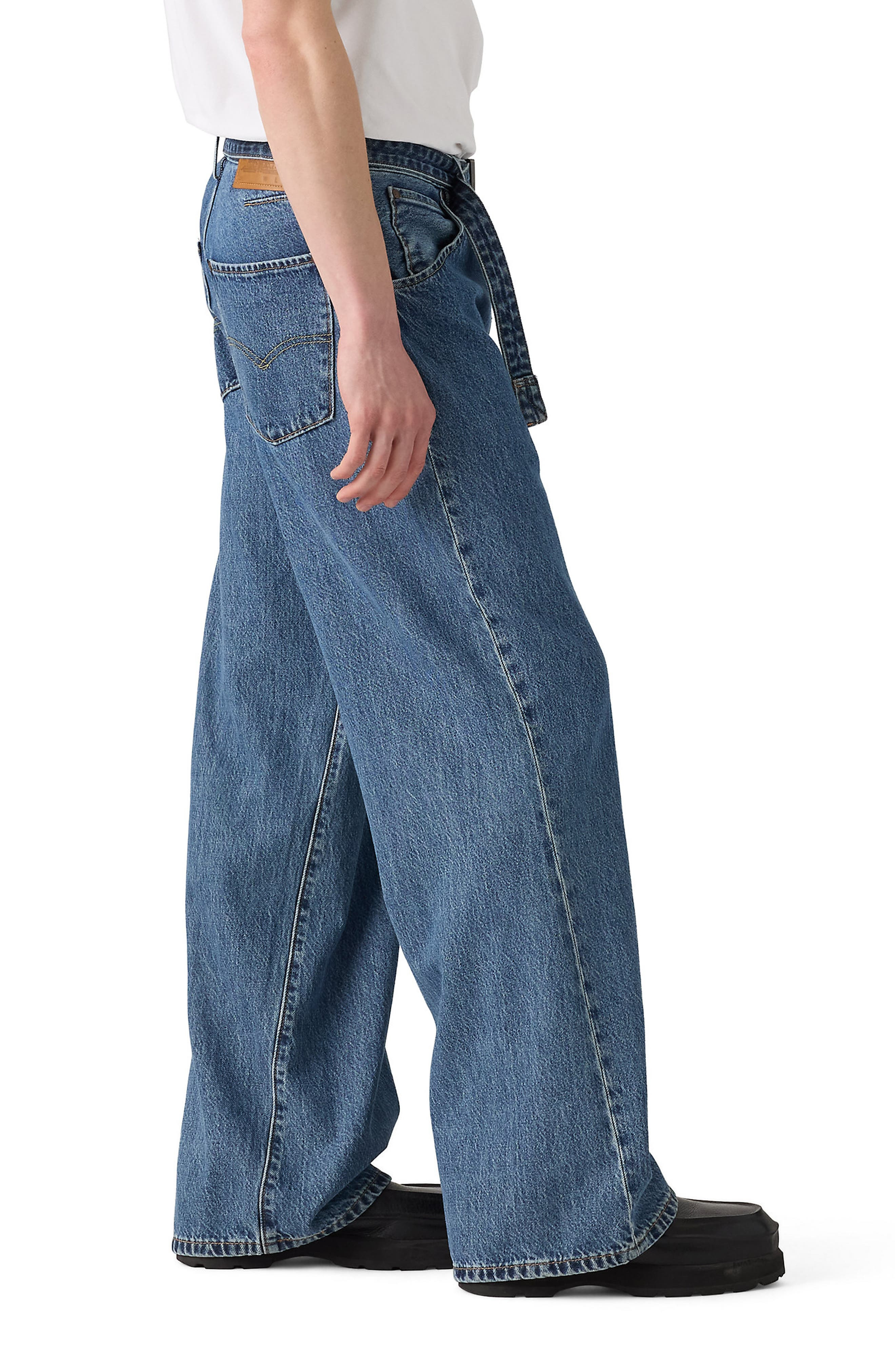 levi's Belted Twisted Baggy Straight Leg Jeans in Lets Do The Twist at Nordstrom - 3