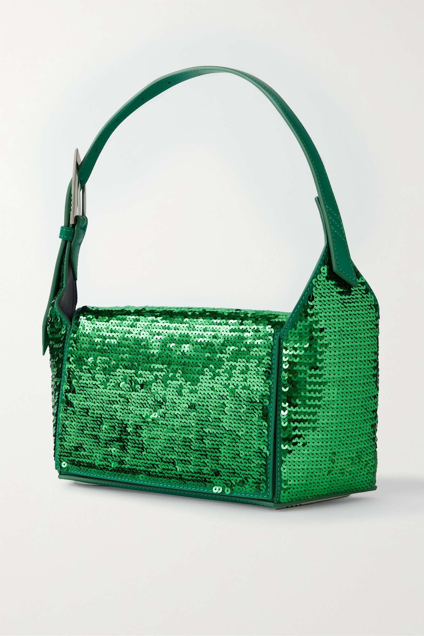 7/7 sequined leather shoulder bag - 3