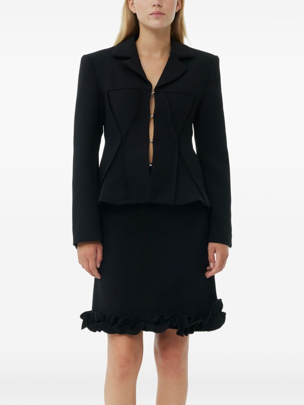 notched-lapels blazer - 5