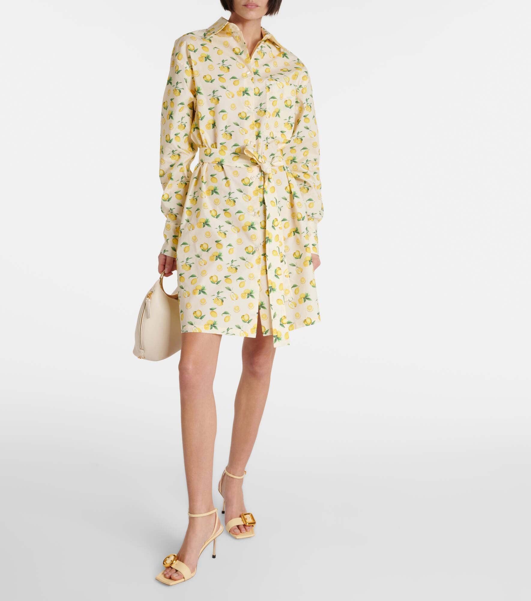 Boero printed cotton shirt dress - 6