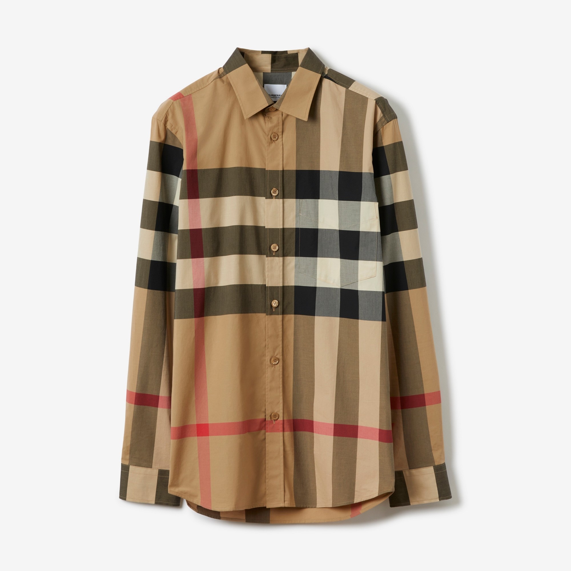 Burberry Stretch Cotton Poplin Shirt