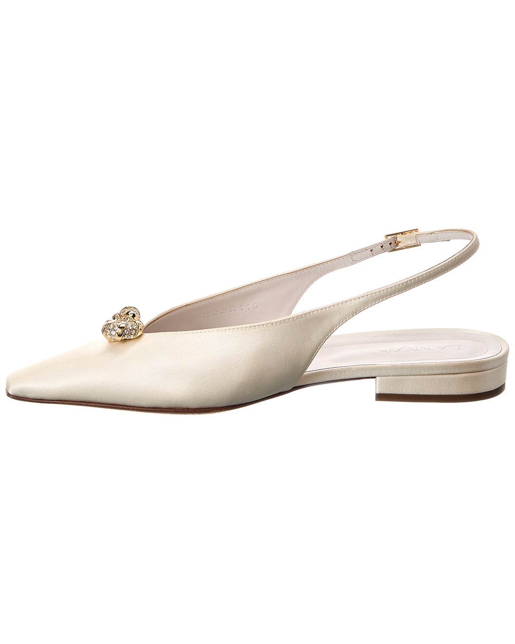 LANVIN Satin Slingback Flat - 2