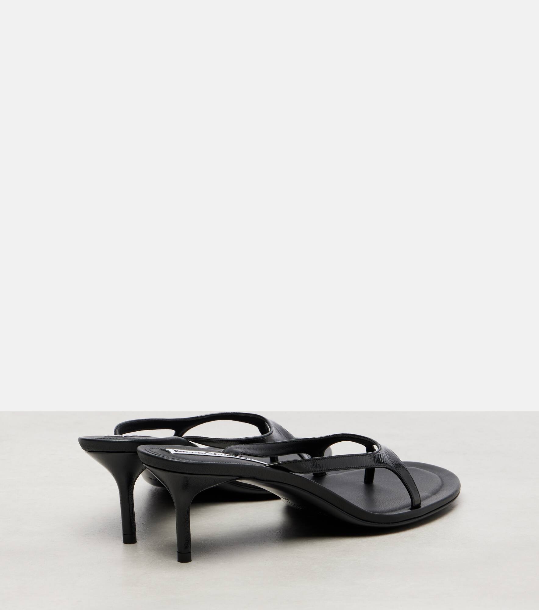 Beverly patent leather thong sandals - 2